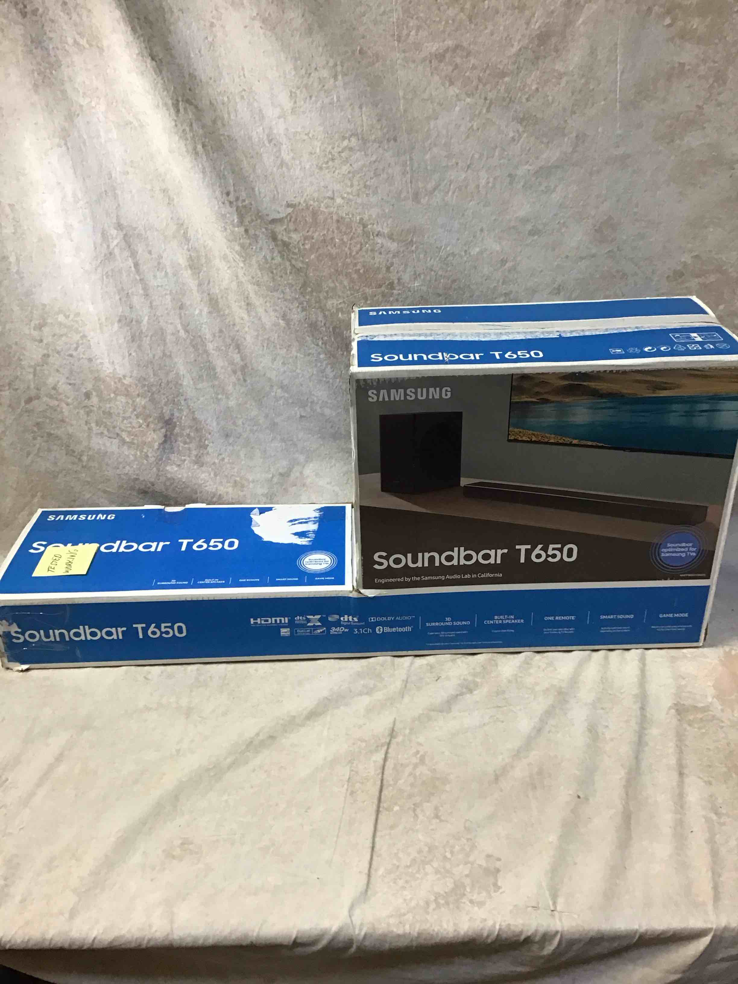 Condition photo showing Good Condition for samsung - 3.1-channel soundbar with wireless subwoofer and dts virtual:x/dolby digital - black