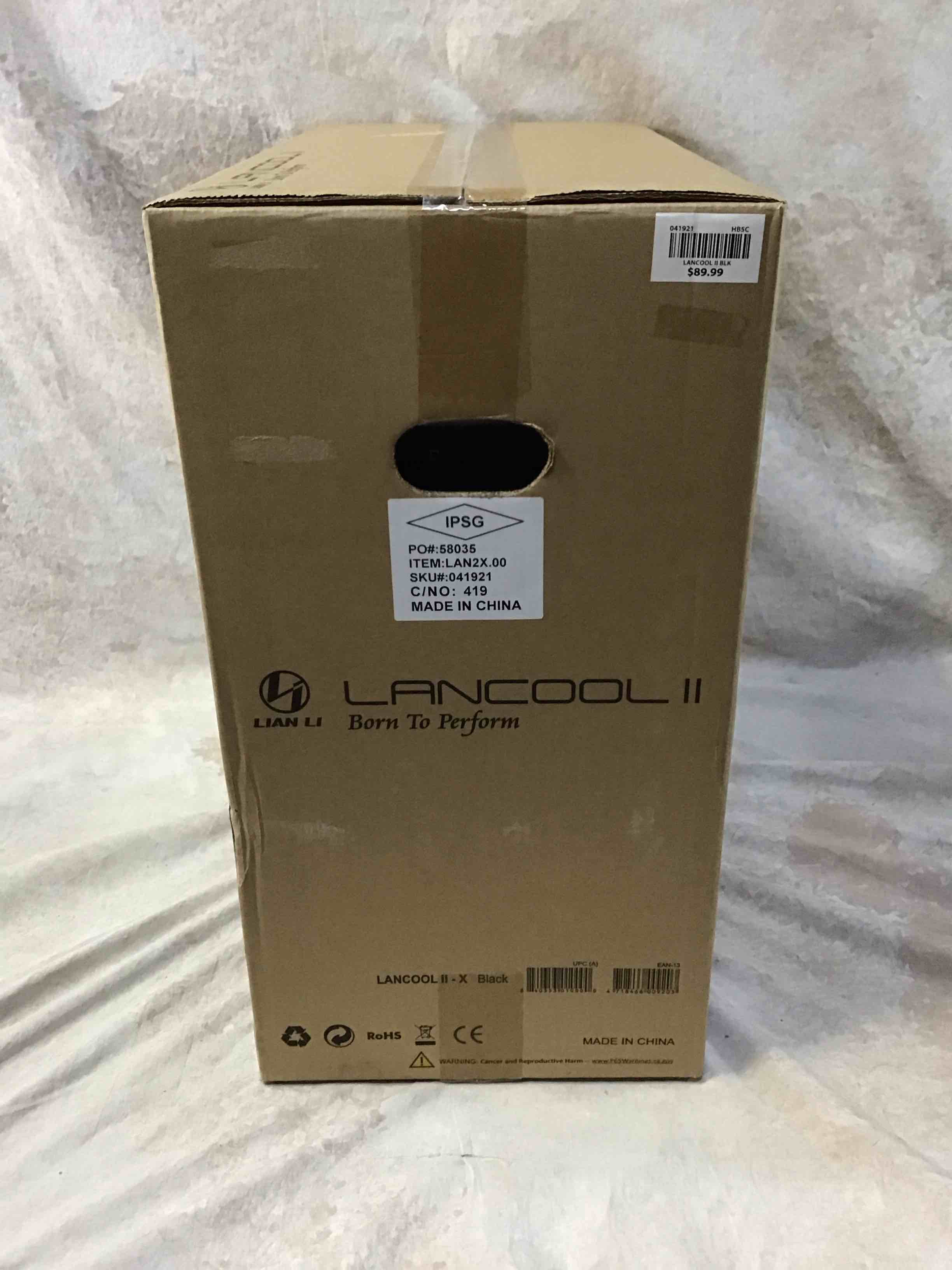 Condition photo showing New/Like New for lancool ii - x - tower - extended atx - no power supply - black - usb/audio