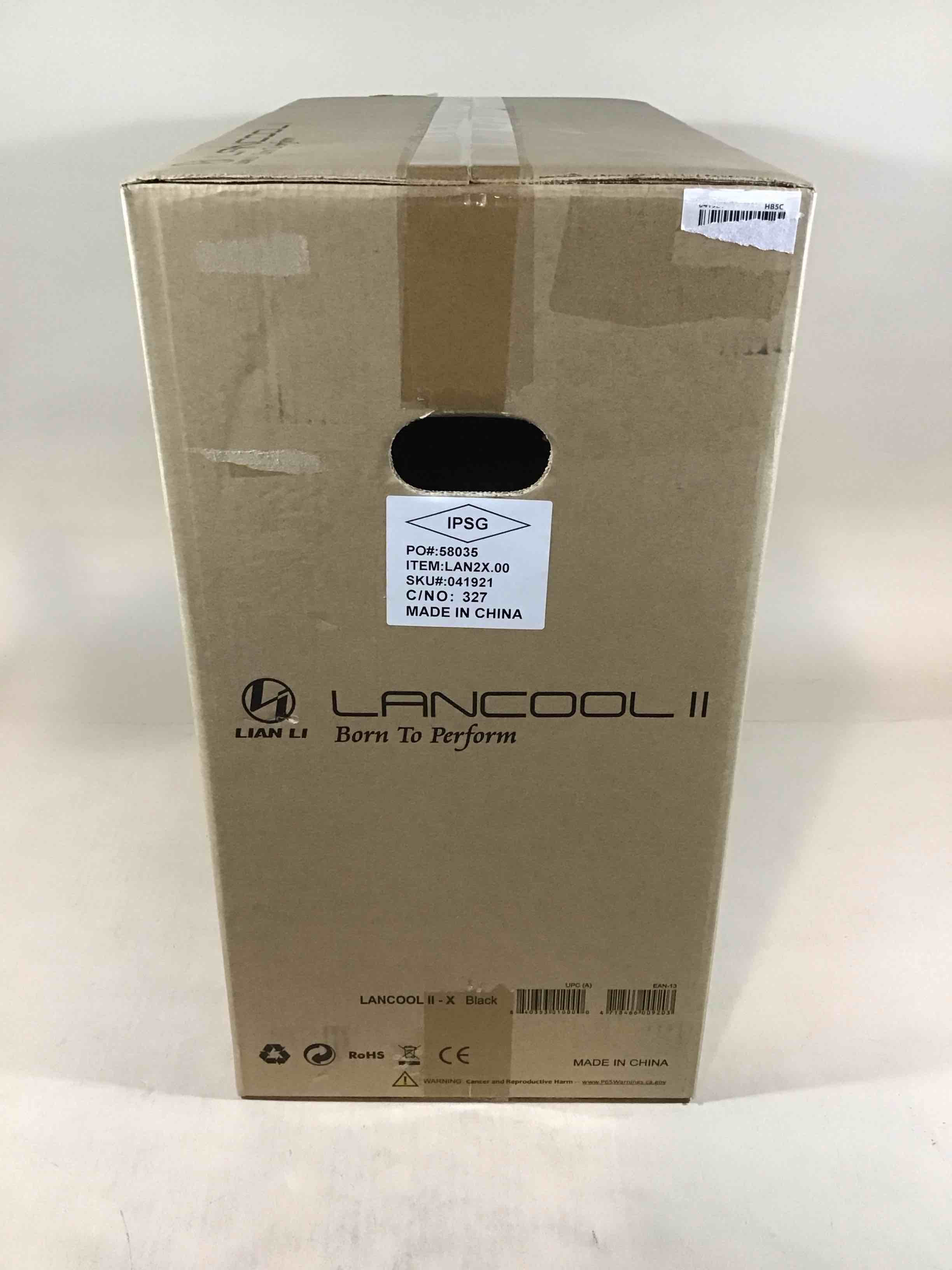 Condition photo showing New/Like New for (grade c) (open box) lian li lancool ii argb tempered glass midi tower case -
