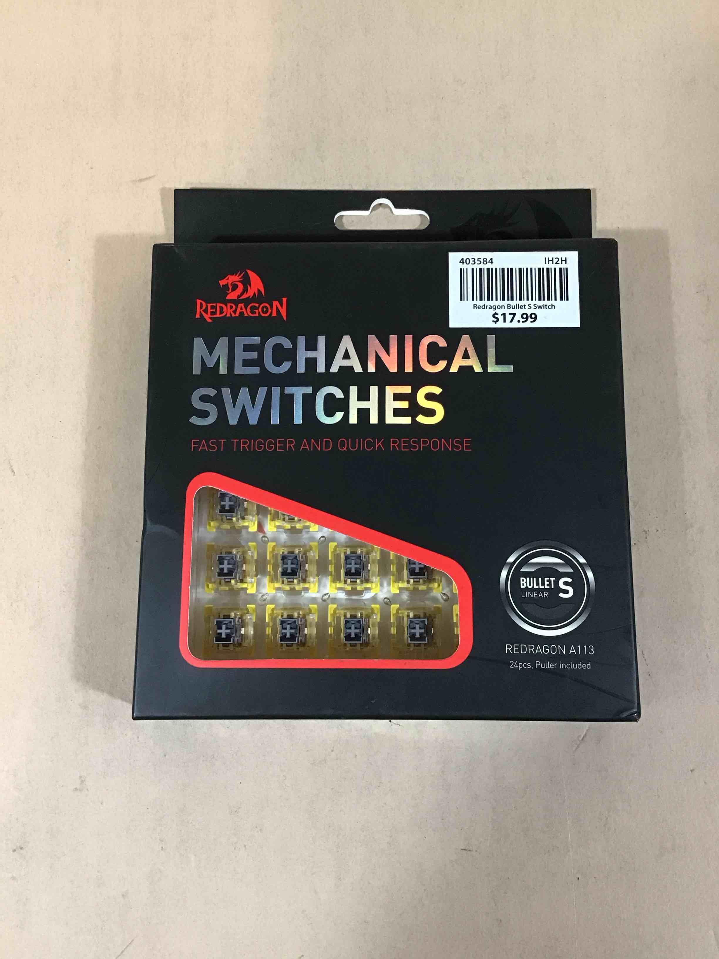 Condition photo showing Good Condition for redragon mechanical switches 