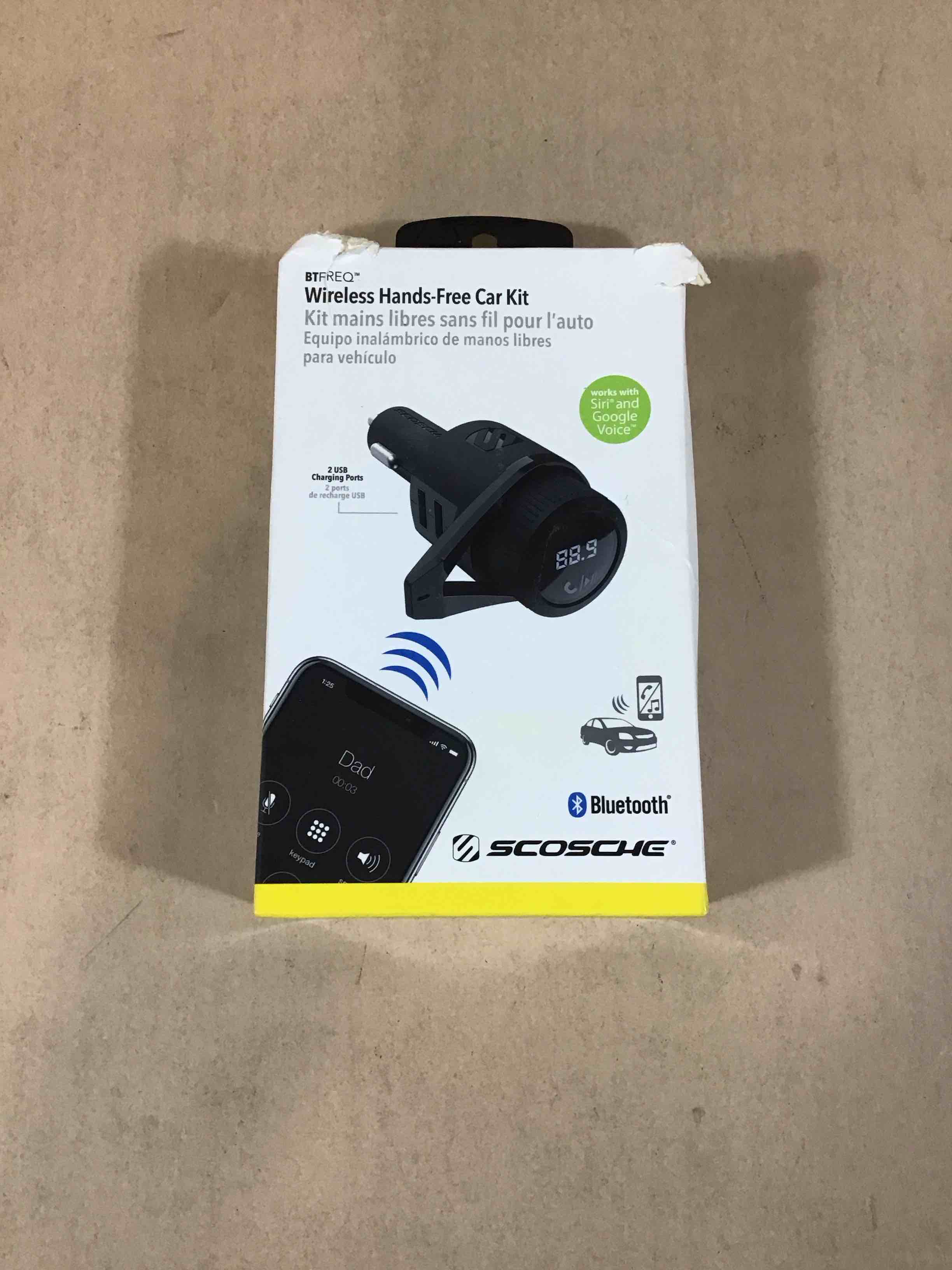 Condition photo showing Good Condition for scosche - btfreq bluetooth fm transmitter hands free car kit w/ dual usb ports v5.0 - black