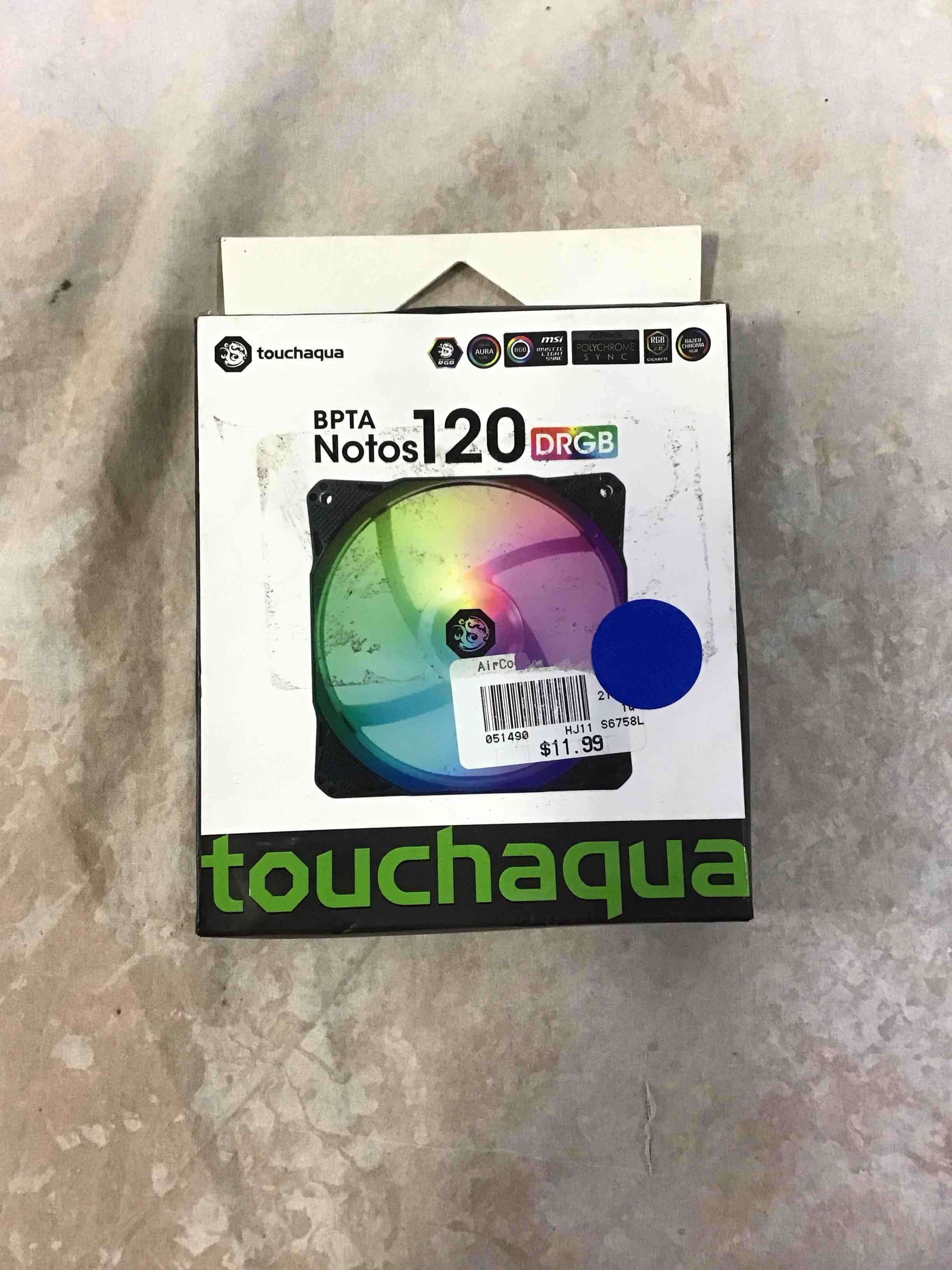 Condition photo showing Good Condition for bitspower notos 120mm case fan, drgb computer fan pwm pc cooling fan led high airflow 5v 3-pin addressable rgb 1800 rpm (1 pack)