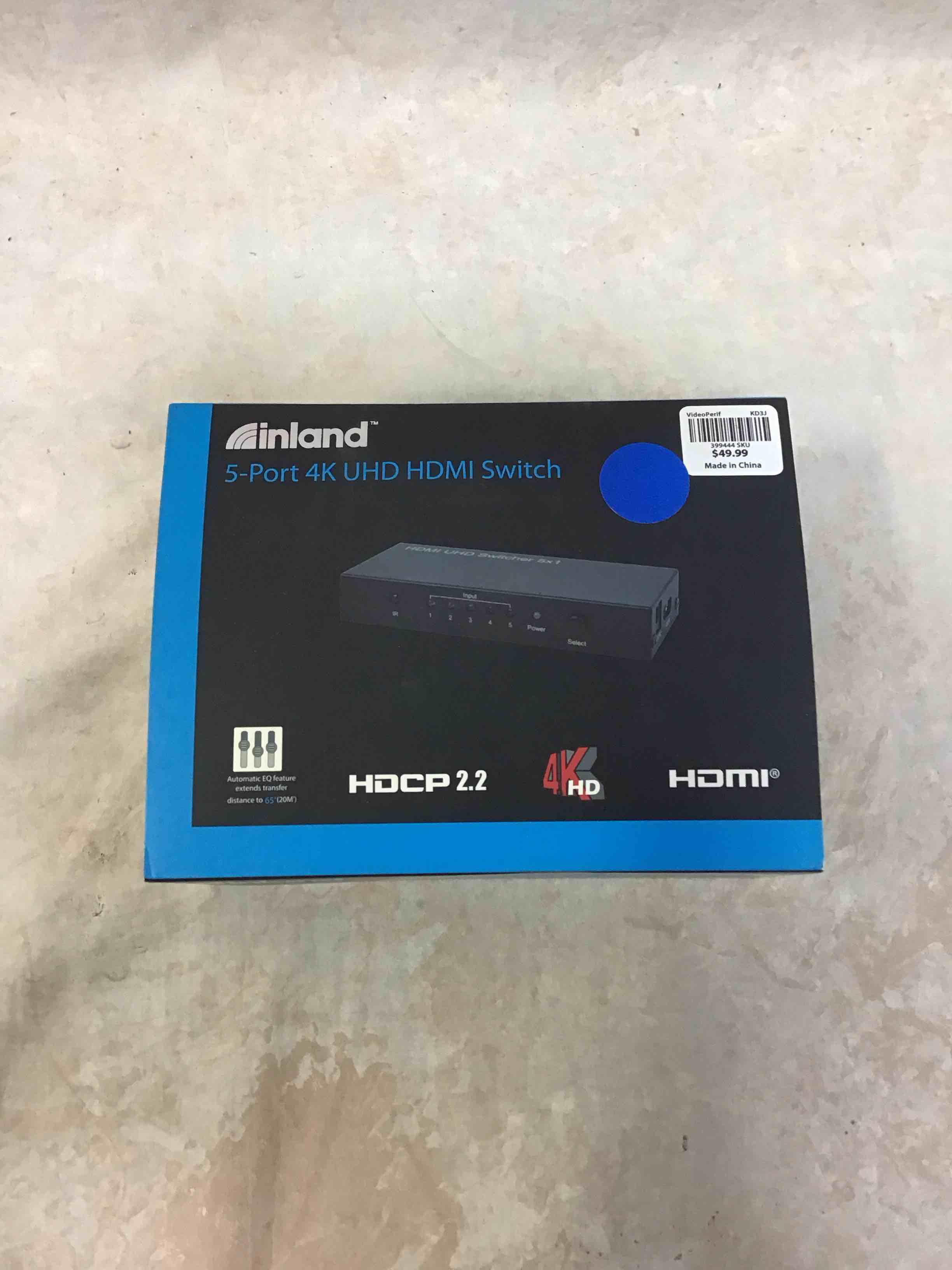 Condition photo showing Good Condition for inland 5 port 4k uhd hdmi switch with remote control hswuh0501