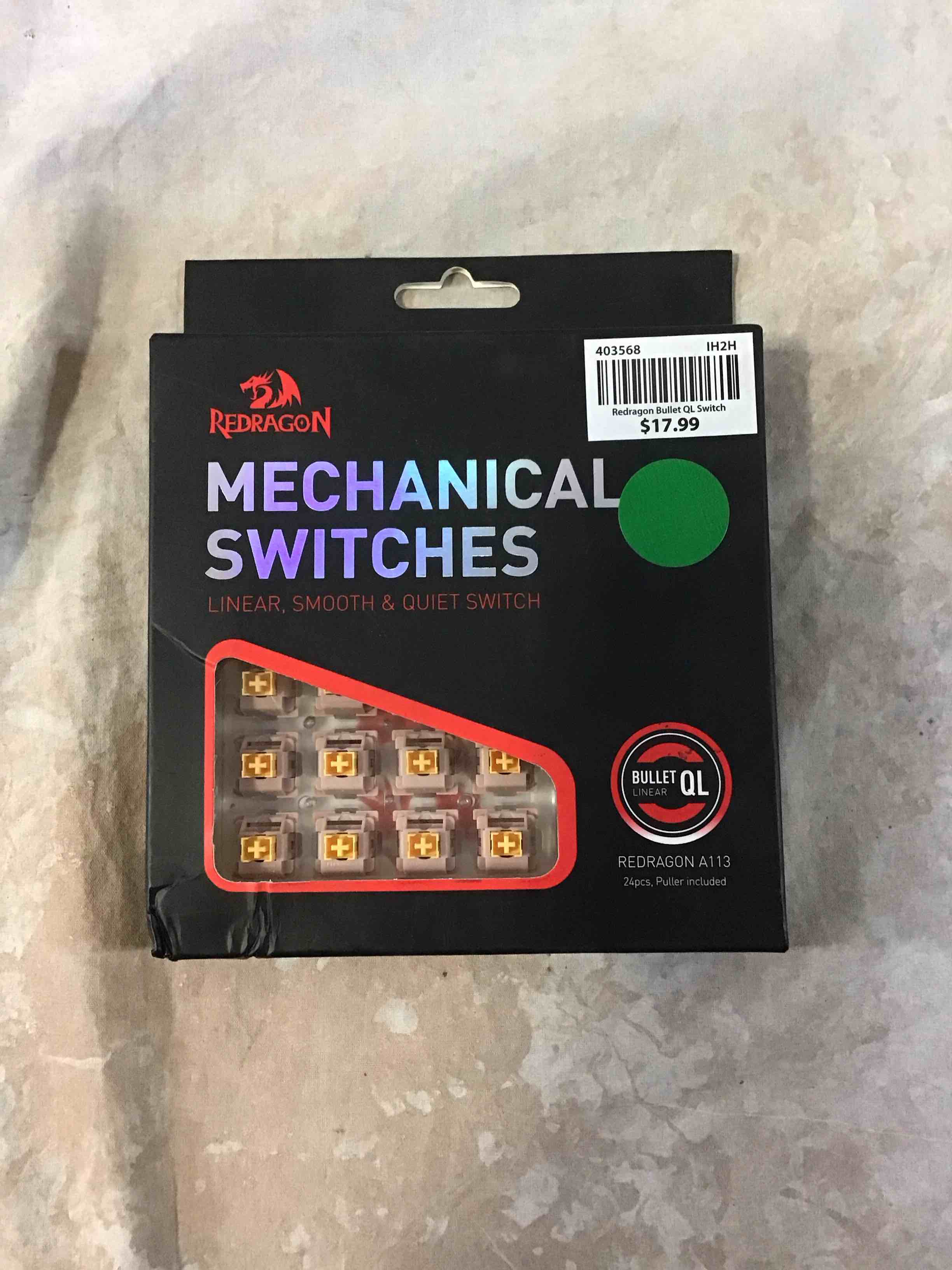 Condition photo showing New/Like New for redragon mechanical switches 