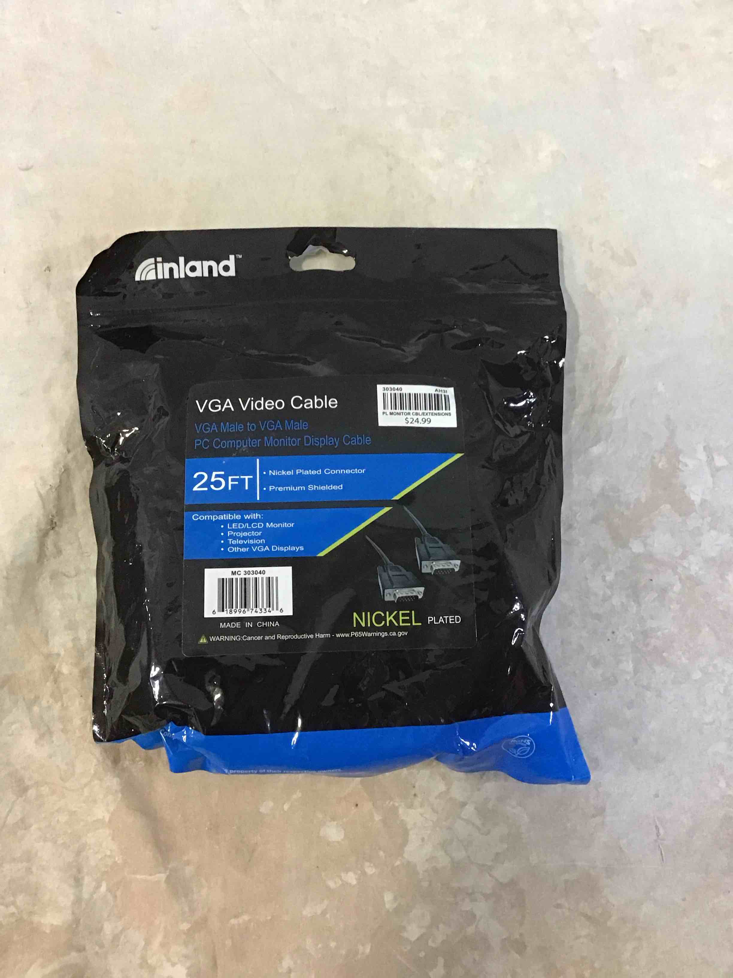 Condition photo showing Good Condition for inland 25’ vga cable