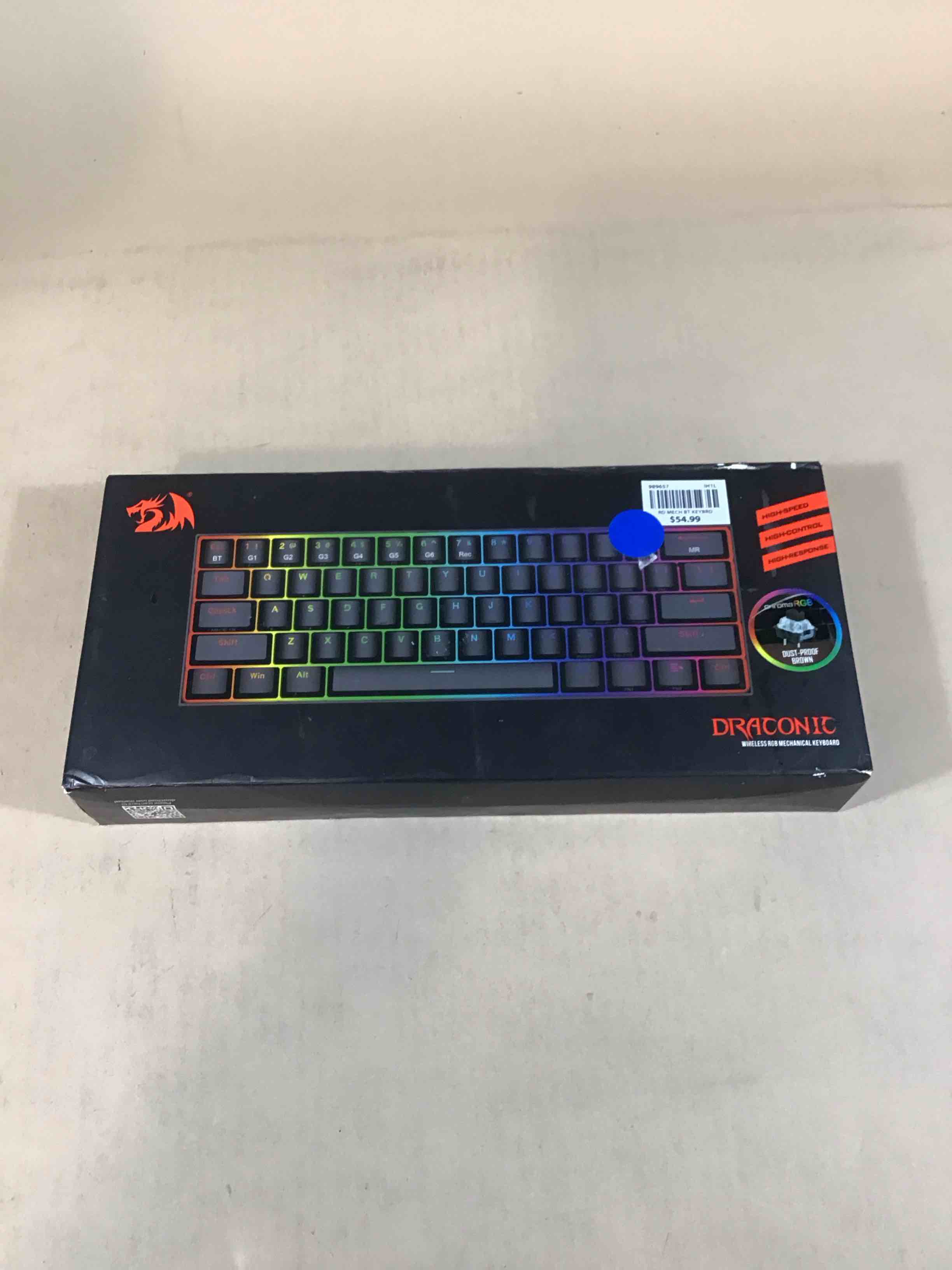 Condition photo showing Good Condition for redragon k530 pro draconic 60% wireless rgb mechanical keyboard, bluetooth/2.4ghz/wired 3-mode 61 keys compact gaming keyboard w/100% hot-swap socket, free-mod plate mounted pcb & tactile brown switch (b084jr4g5f)