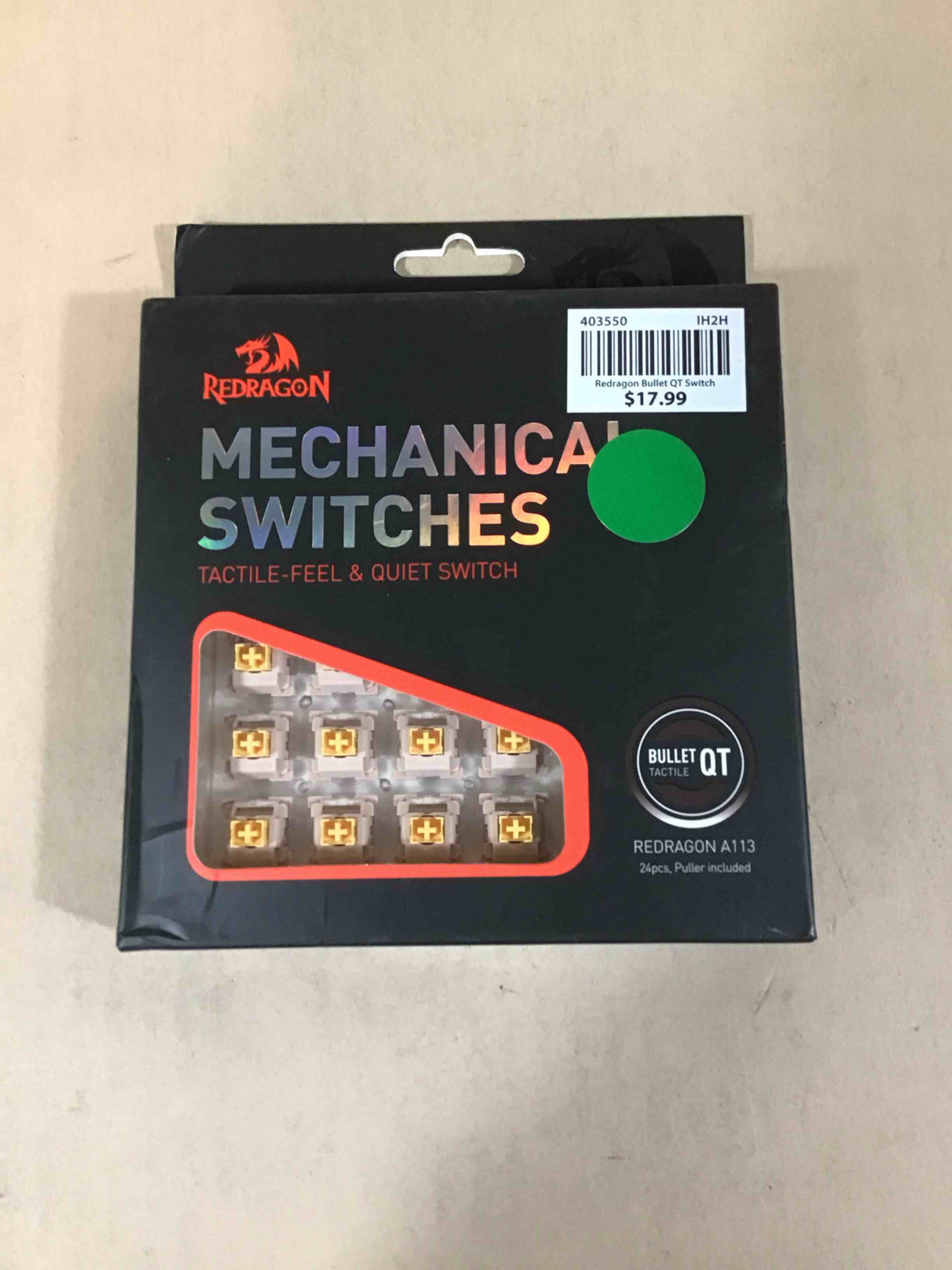 Condition photo showing New/Like New for redragon mechanical switches