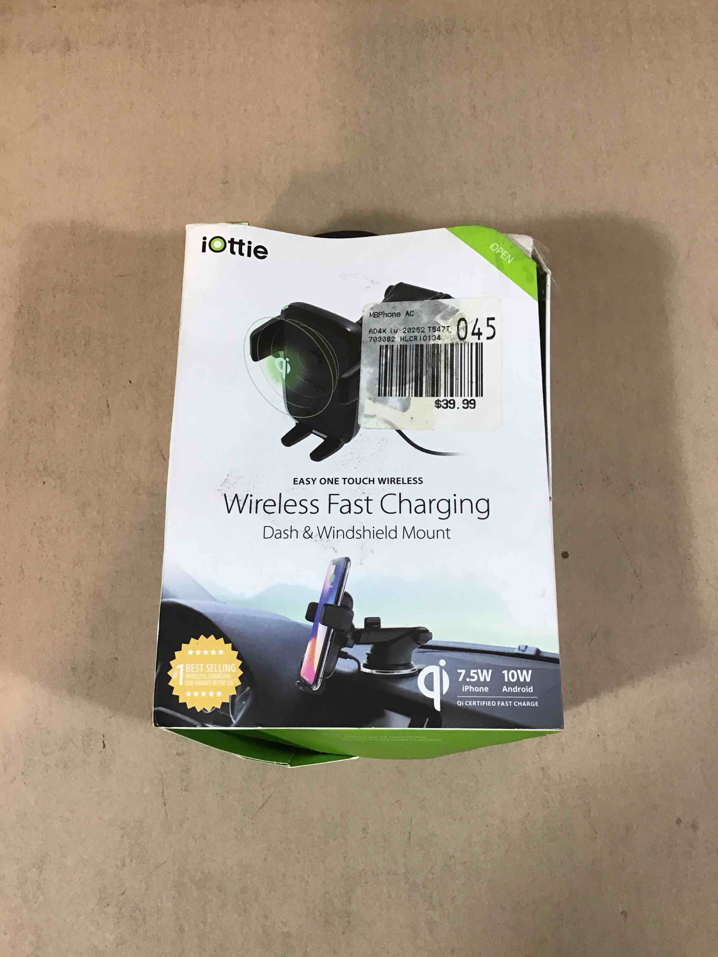 Condition photo showing Good Condition for iottie easy one touch qi wireless fast charge dashboard/windshield mount for samsung galaxy s8  s7/s7 edge  note 8 5 & standard charge for iphone x  8/8 plus & qi enabled devices