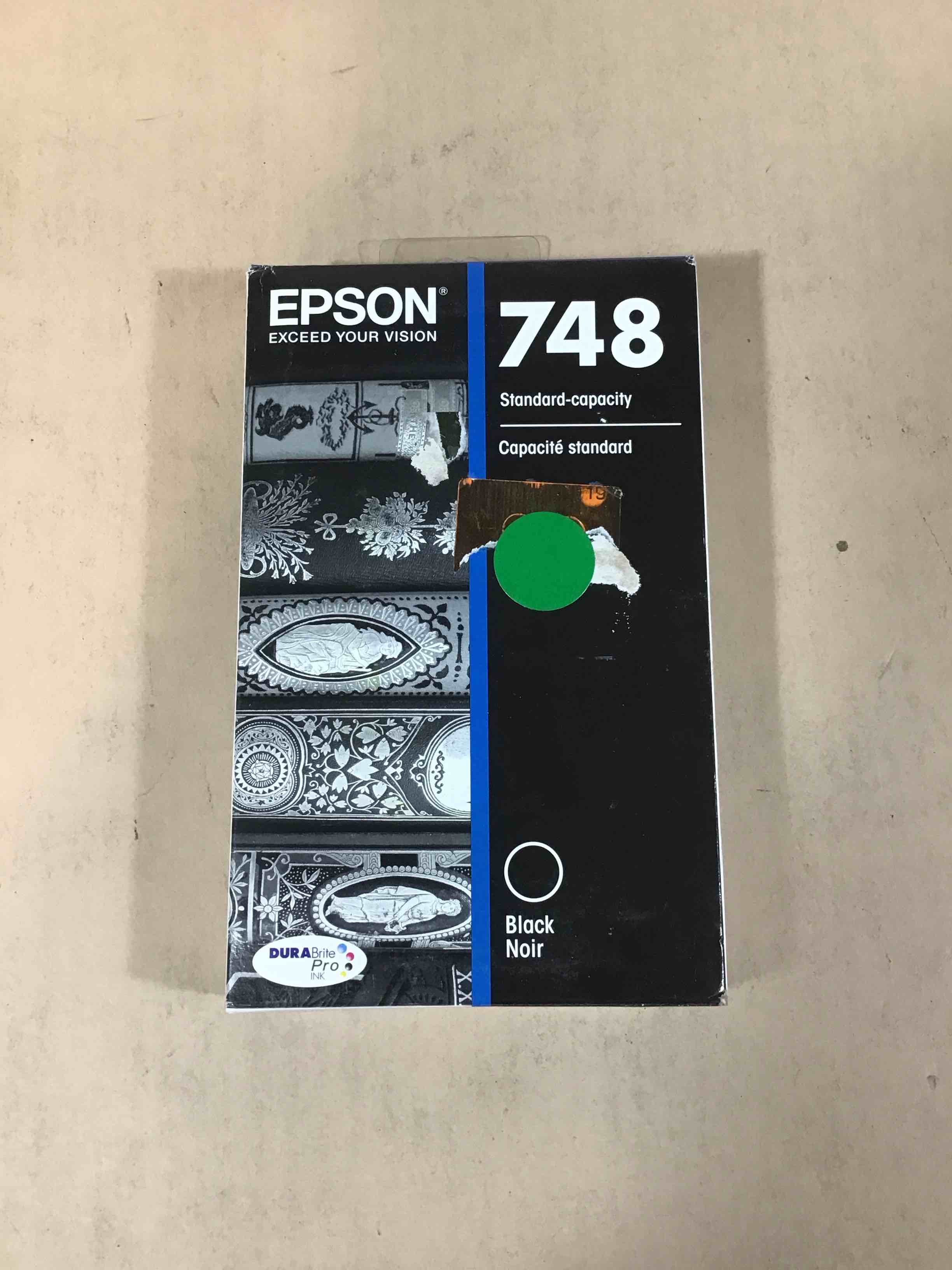 Condition photo showing New/Like New for epson t748120 (748) durabrite pro black