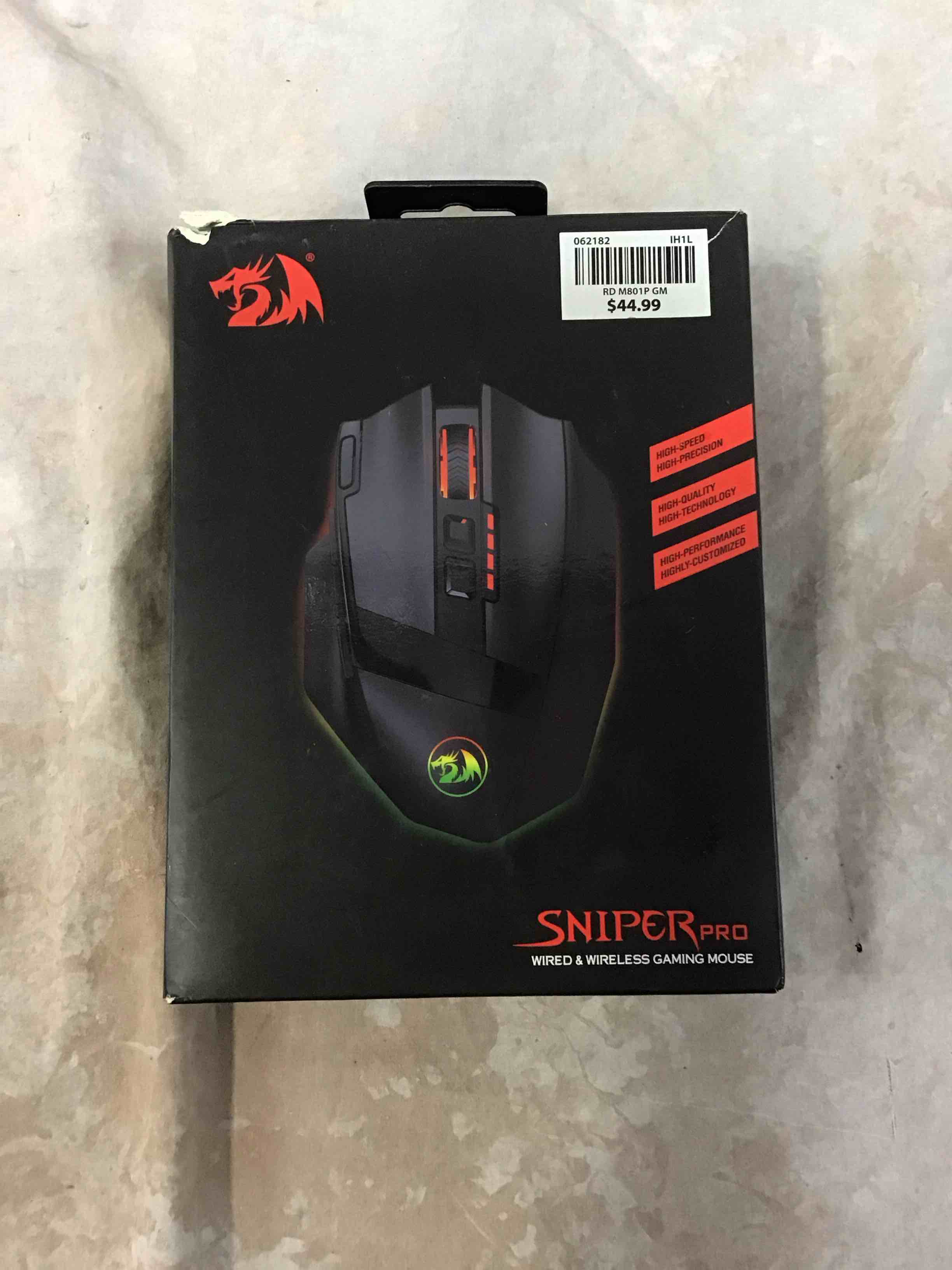 Condition photo showing Good Condition for redragon sniper pro gaming mouse