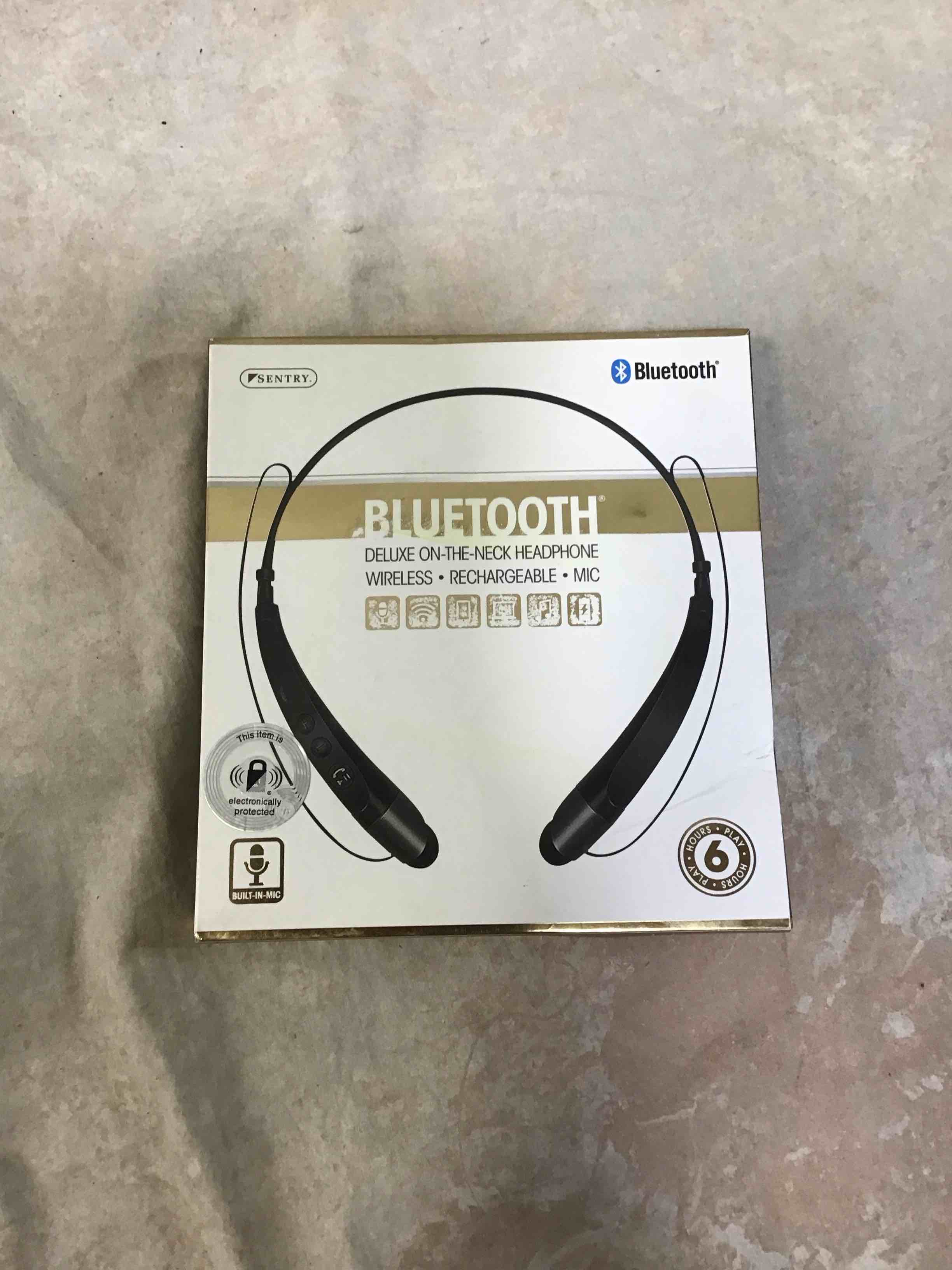 Condition photo showing Good Condition for sentry bluetooth deluxe on-the-neck headphone wireless rechargeable mic