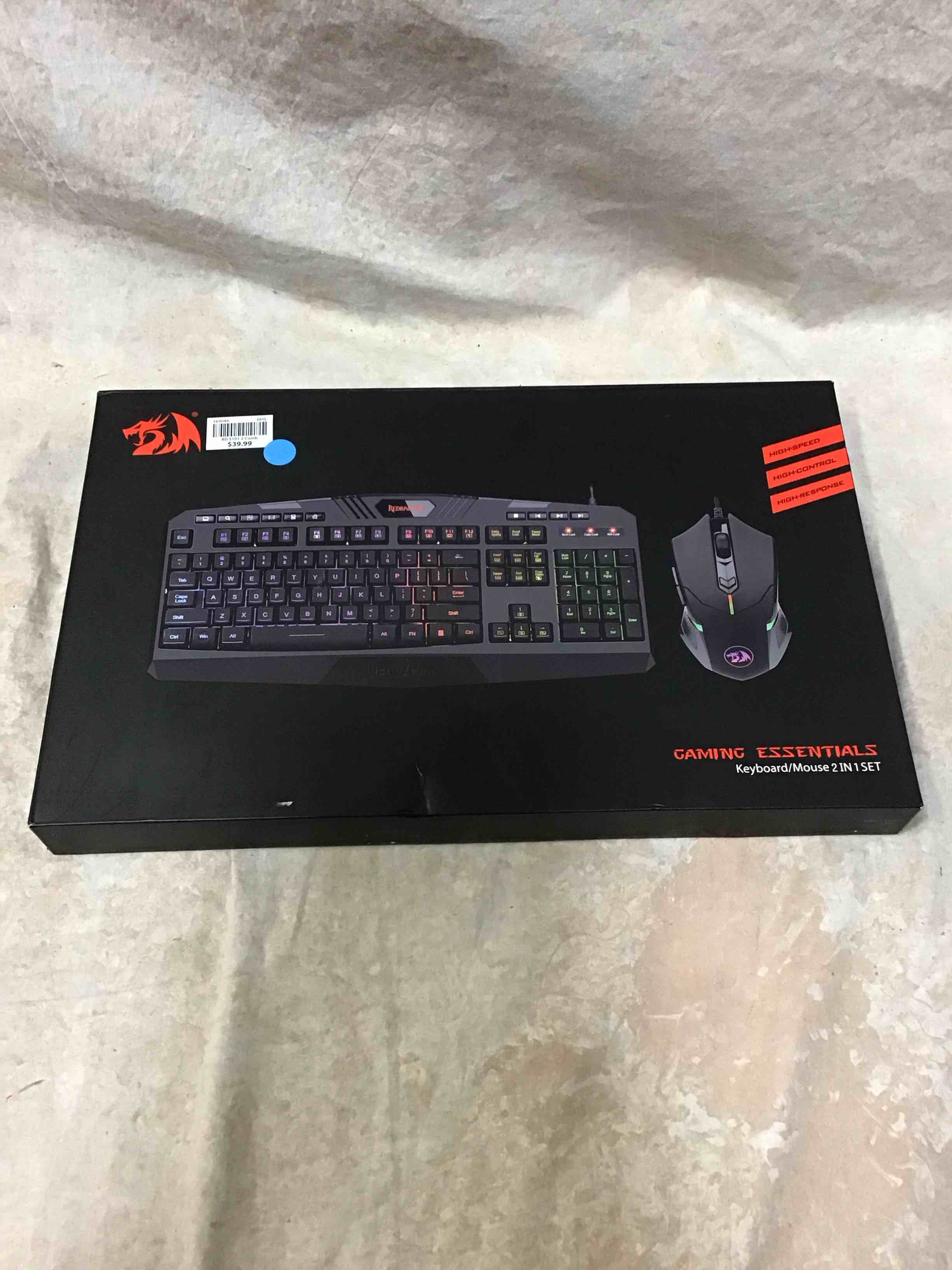 Condition photo showing Good Condition for redragon - s101-5 wired gaming keyboard and optical mouse gaming bundle with rgb backlighting - black
