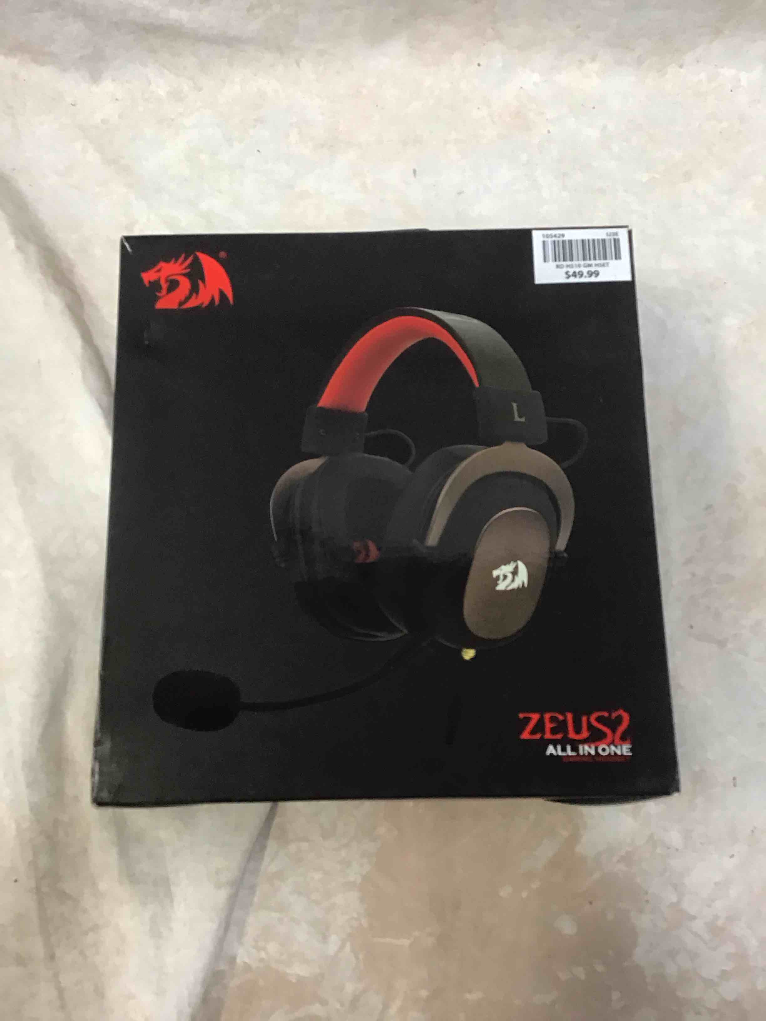 redragon h510 zeus-x rgb wired gaming headset 53mm usb powered for pc/ps4/ns