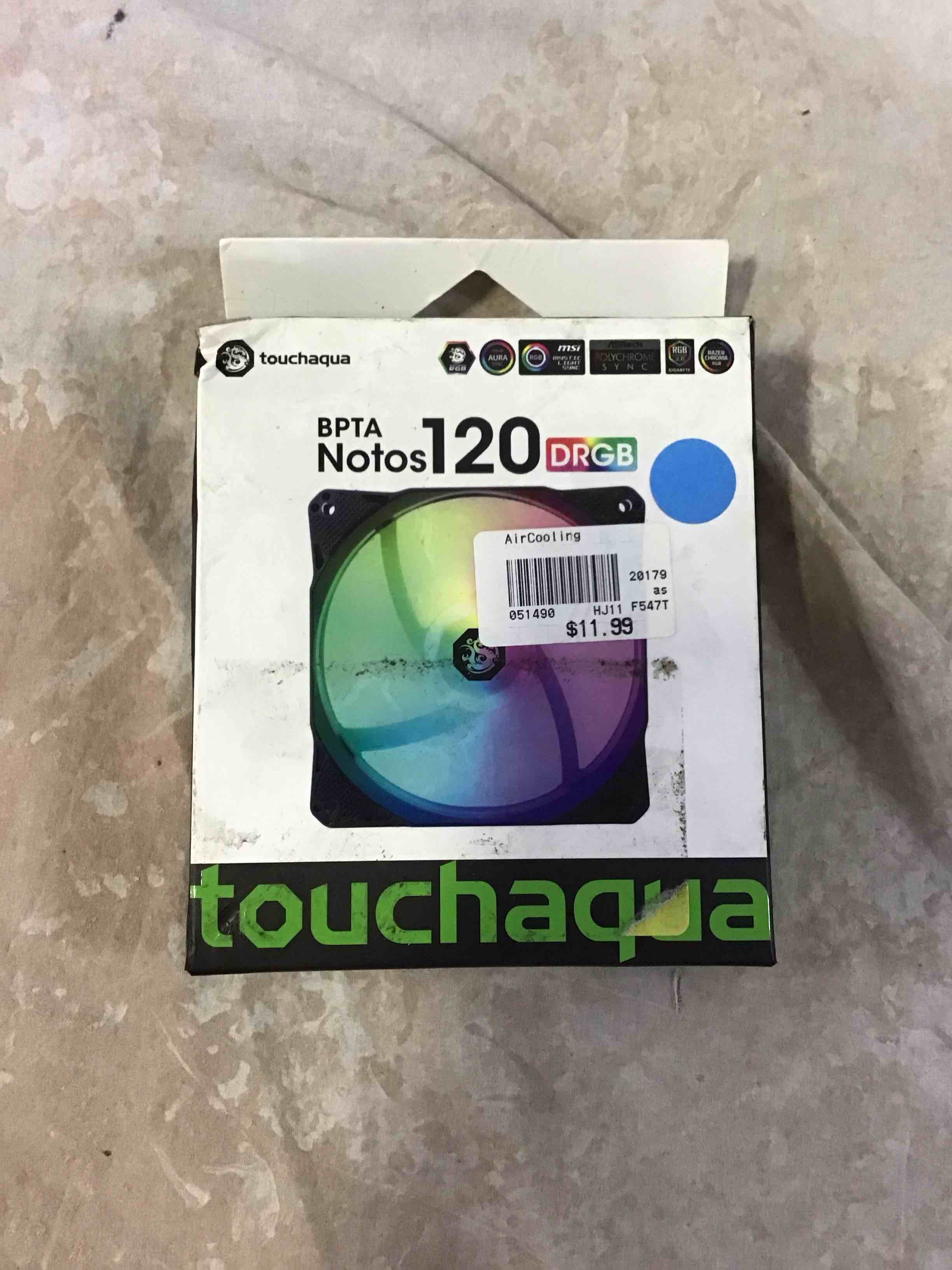 Condition photo showing Good Condition for bitspower notos 120mm case fan, drgb computer fan pwm pc cooling fan led high airflow 5v 3-pin addressable rgb 1800 rpm (1 pack)