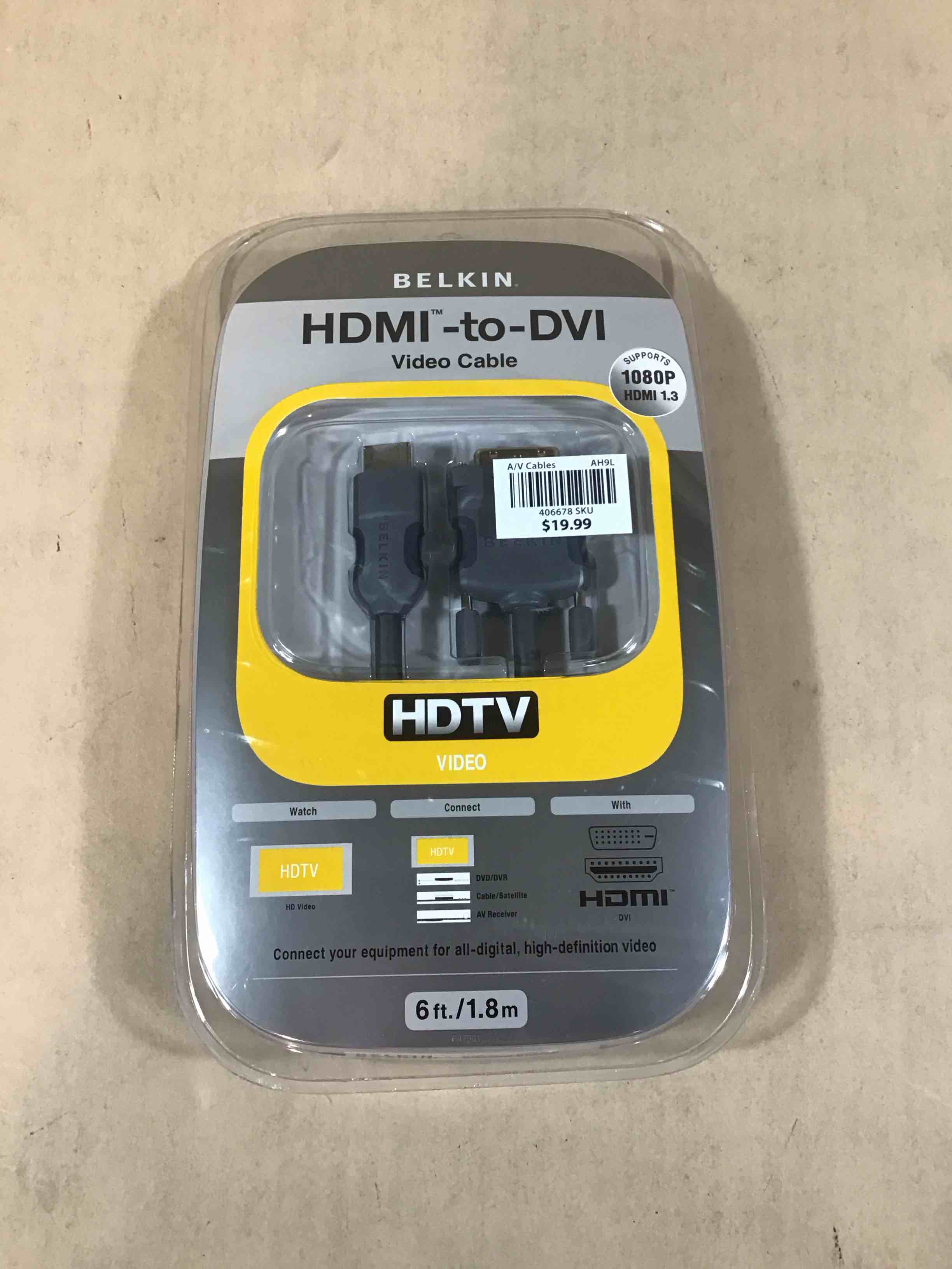 Condition photo showing New/Like New for belkin hdmi to dvi-d cable