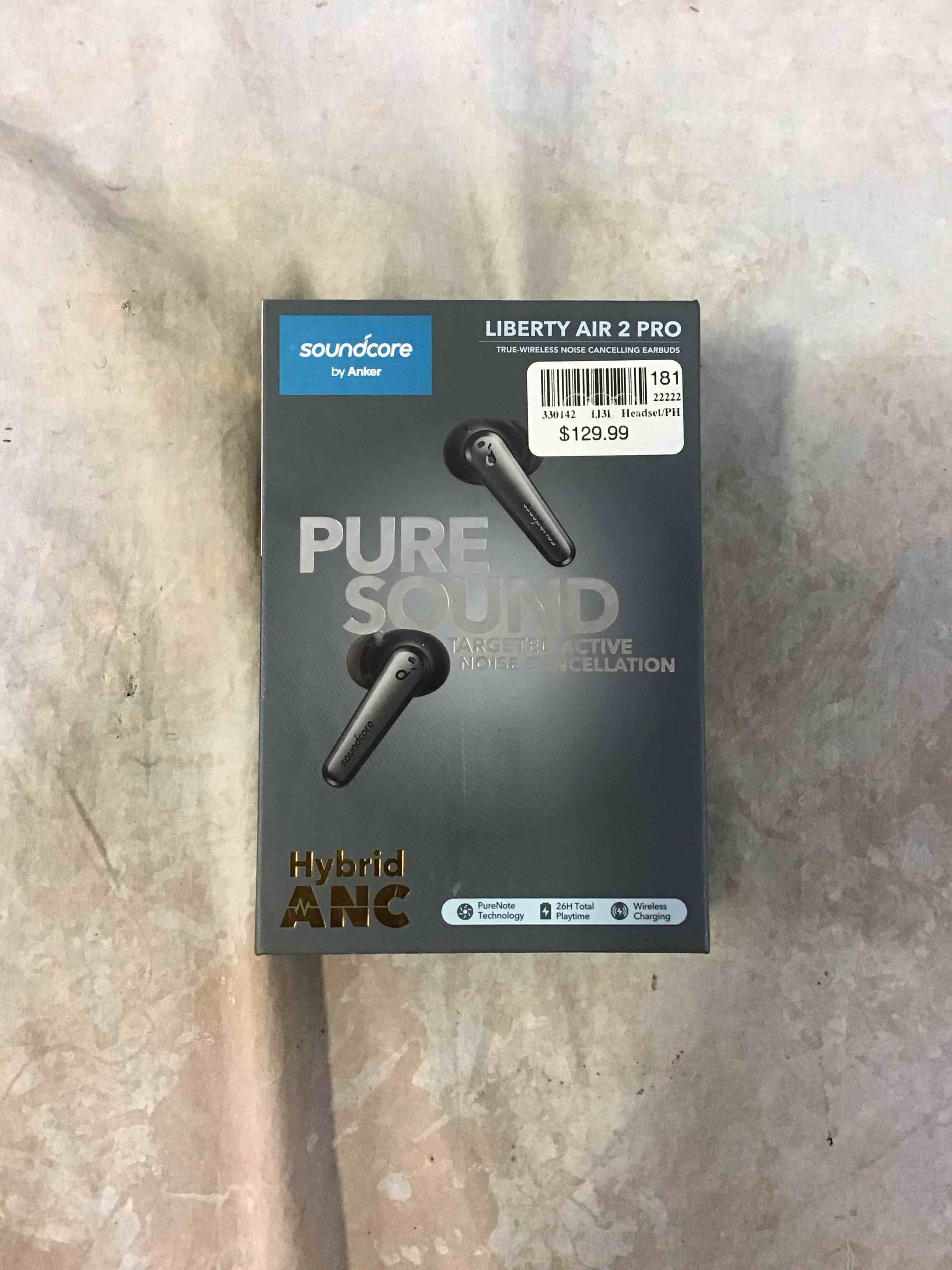 soundcore by anker liberty air 2 pro true wireless bluetooth noise cancelling earbuds - black