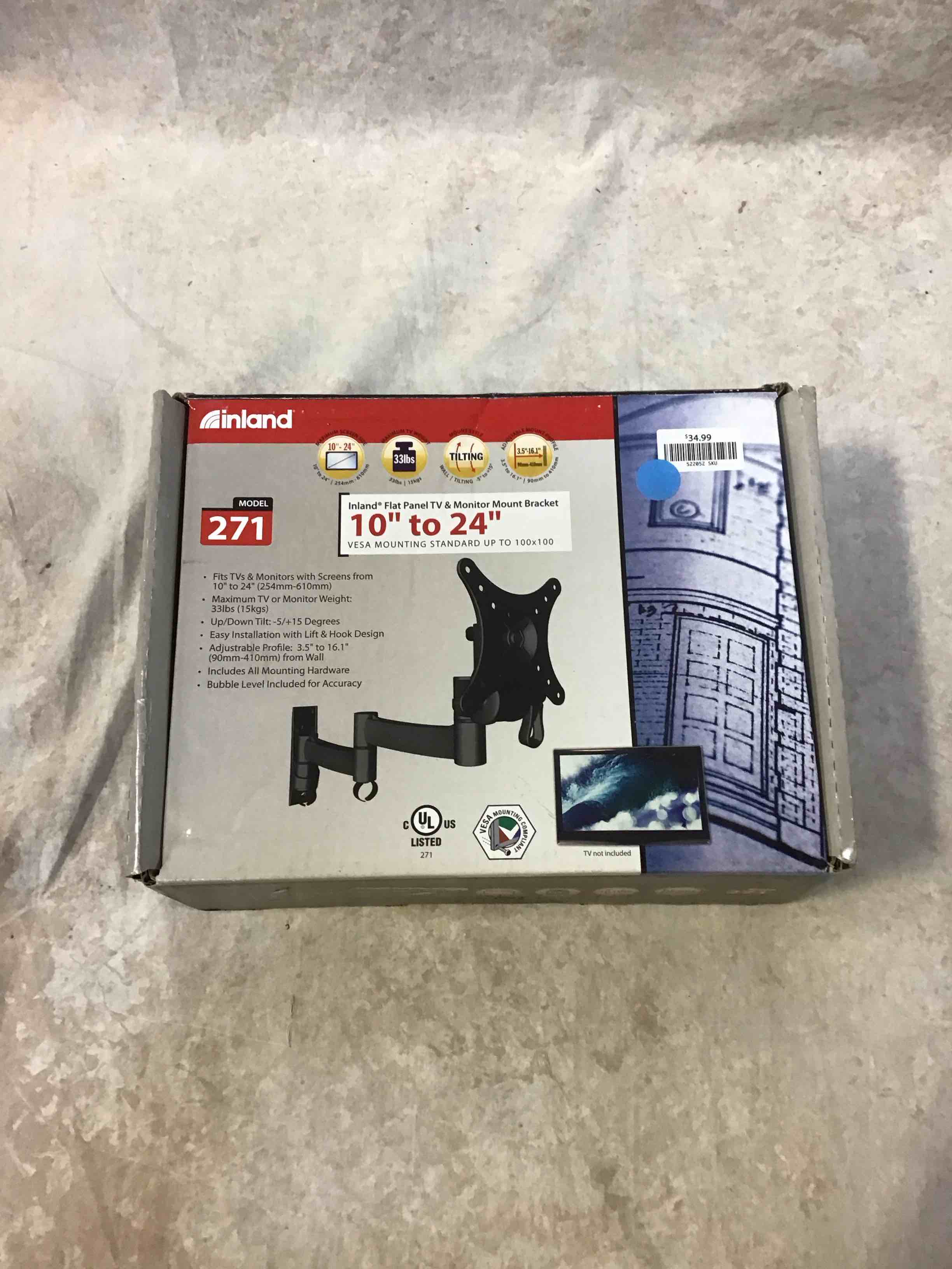 inland 10”-32” monitor mount