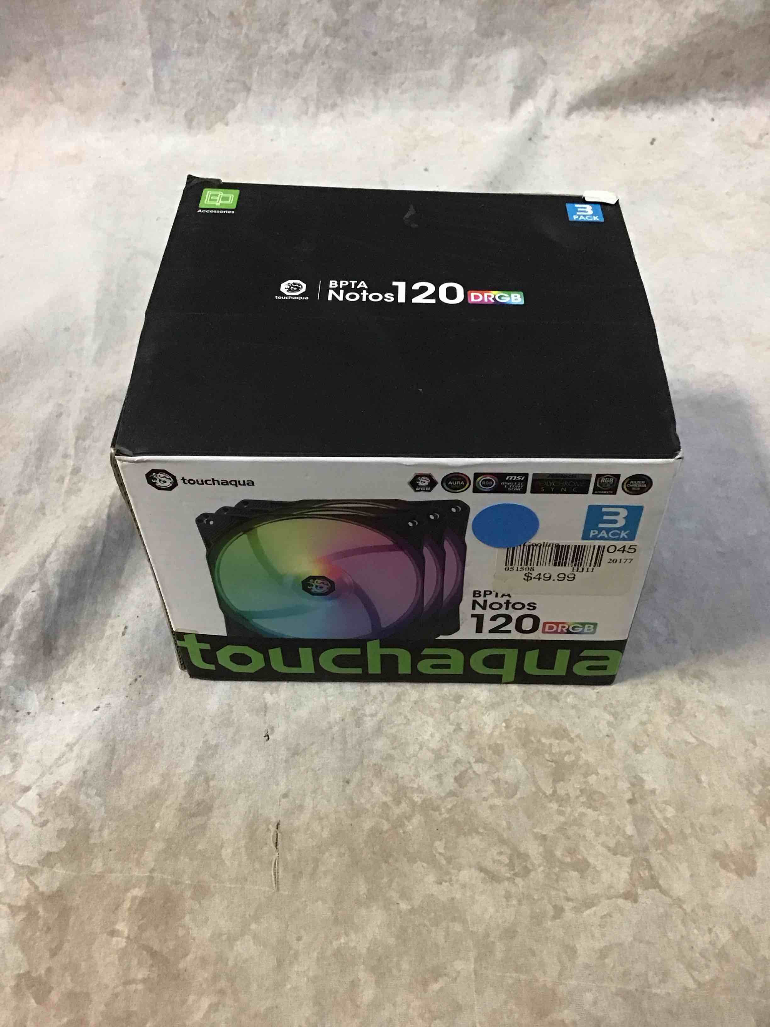 bitspower notos 120mm case fan drgb computer fan pwm pc cooling fan led high airflow desktop silent cooler 1800 rpm w/pwm fan hub digital rgb controller (3 pack)