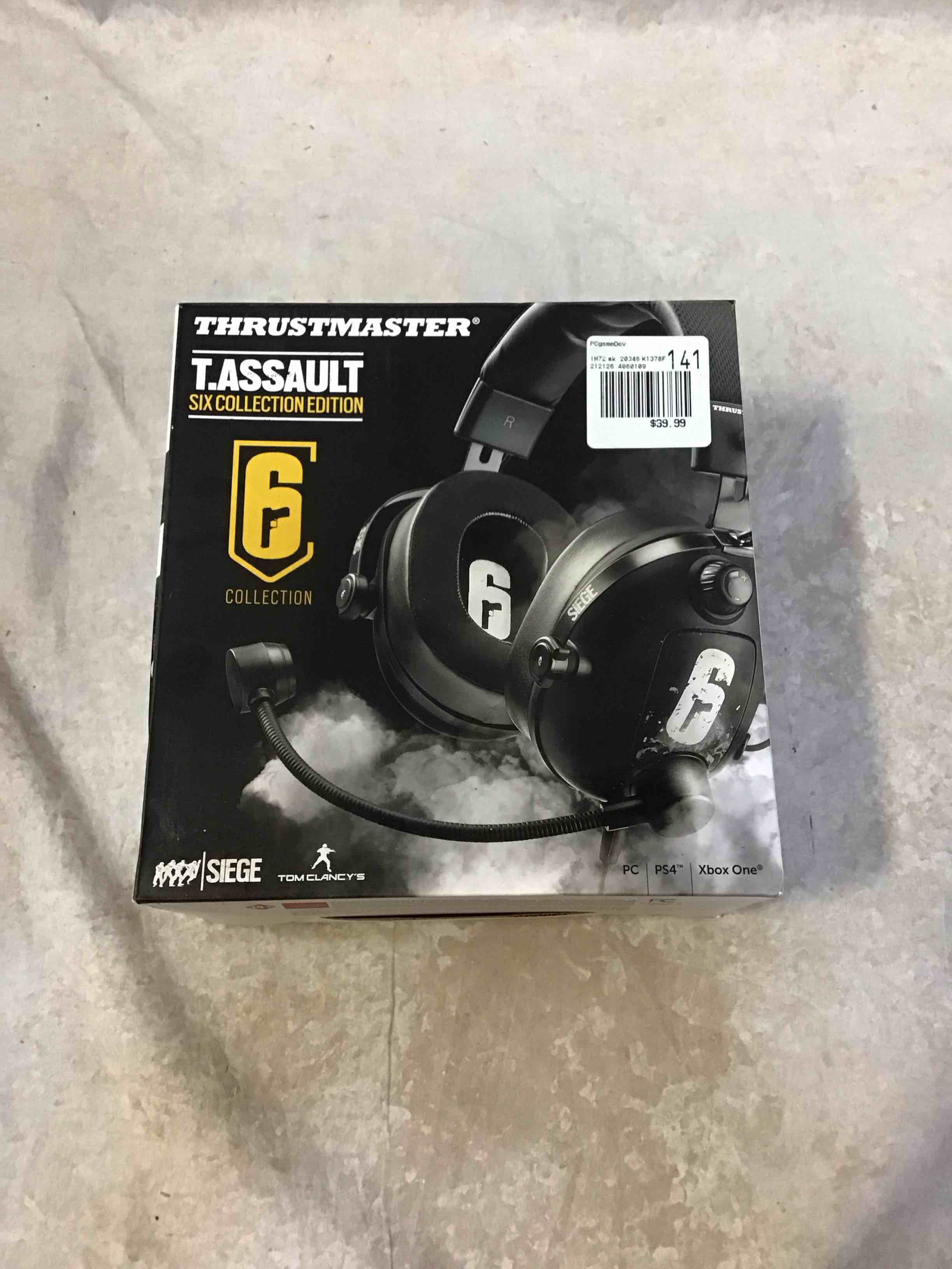 thrustmaster t.assault rainbow six collection edition gaming headset black. includes free dts headphone:x!