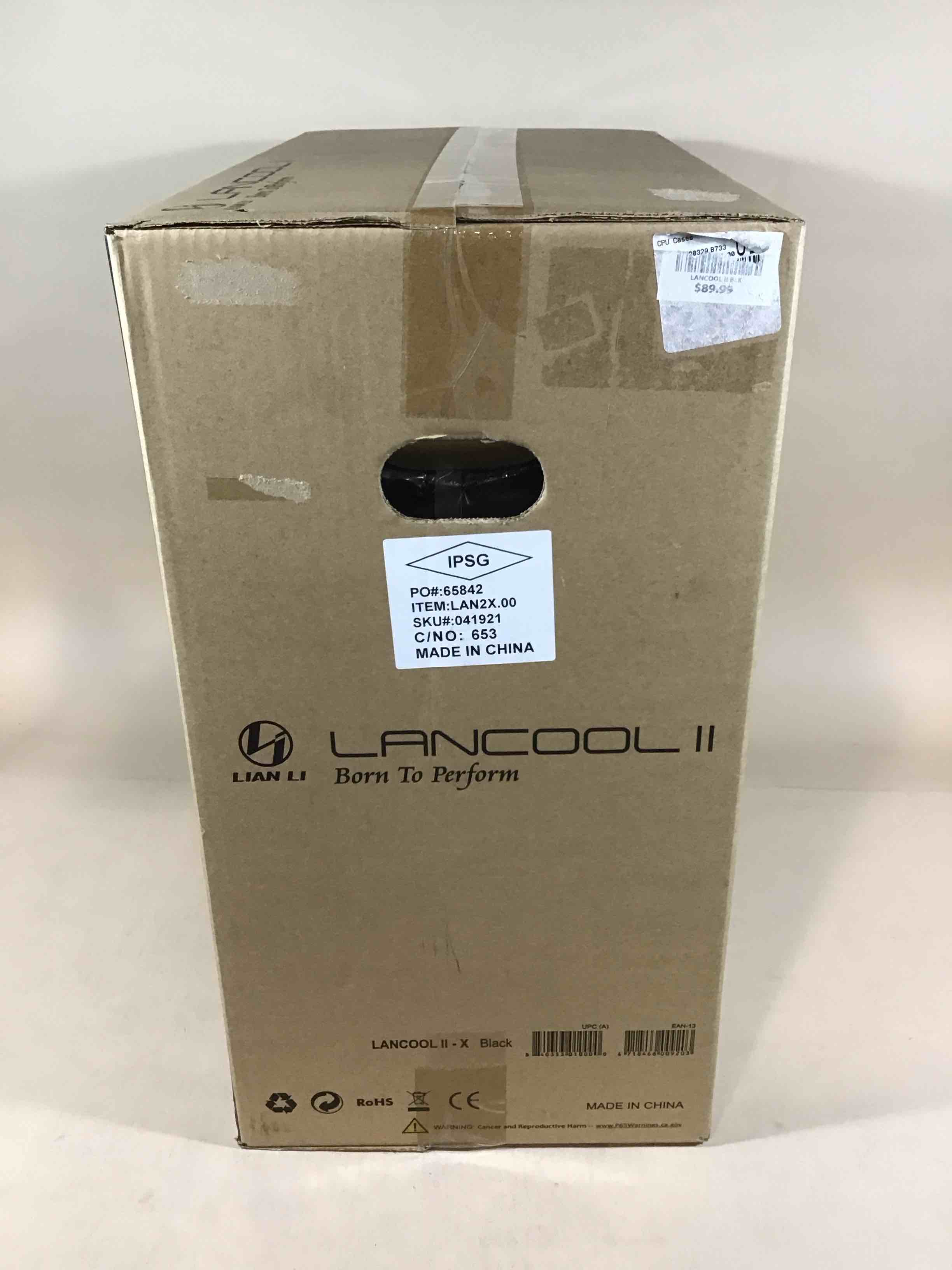 lancool ii - x - tower - extended atx - no power supply - black - usb/audio