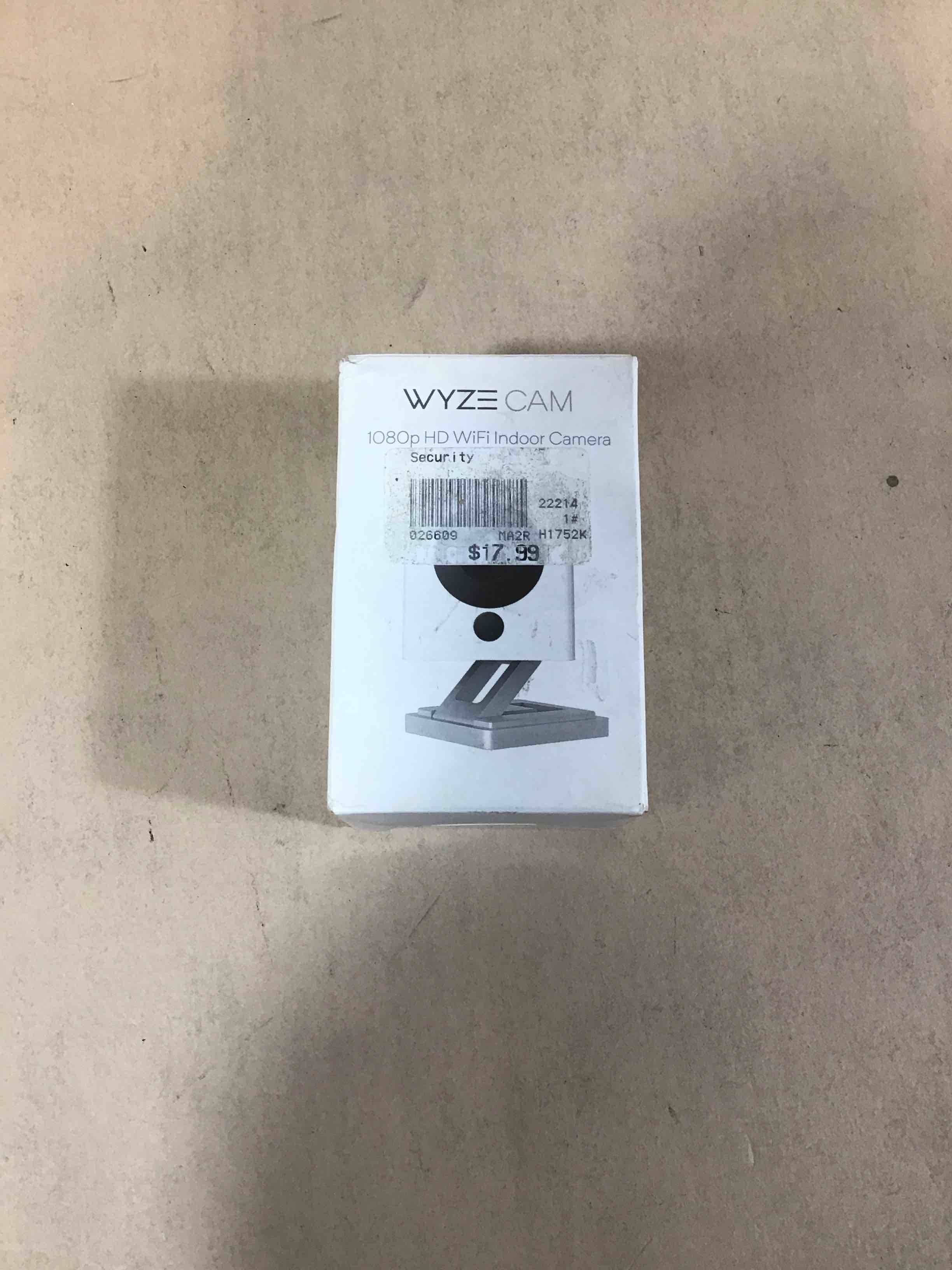 wyze cam 1080p hd indoor wireless smart home security camera with night vision, 2-way audio, works with alexa & the google assistant, one pack, white
