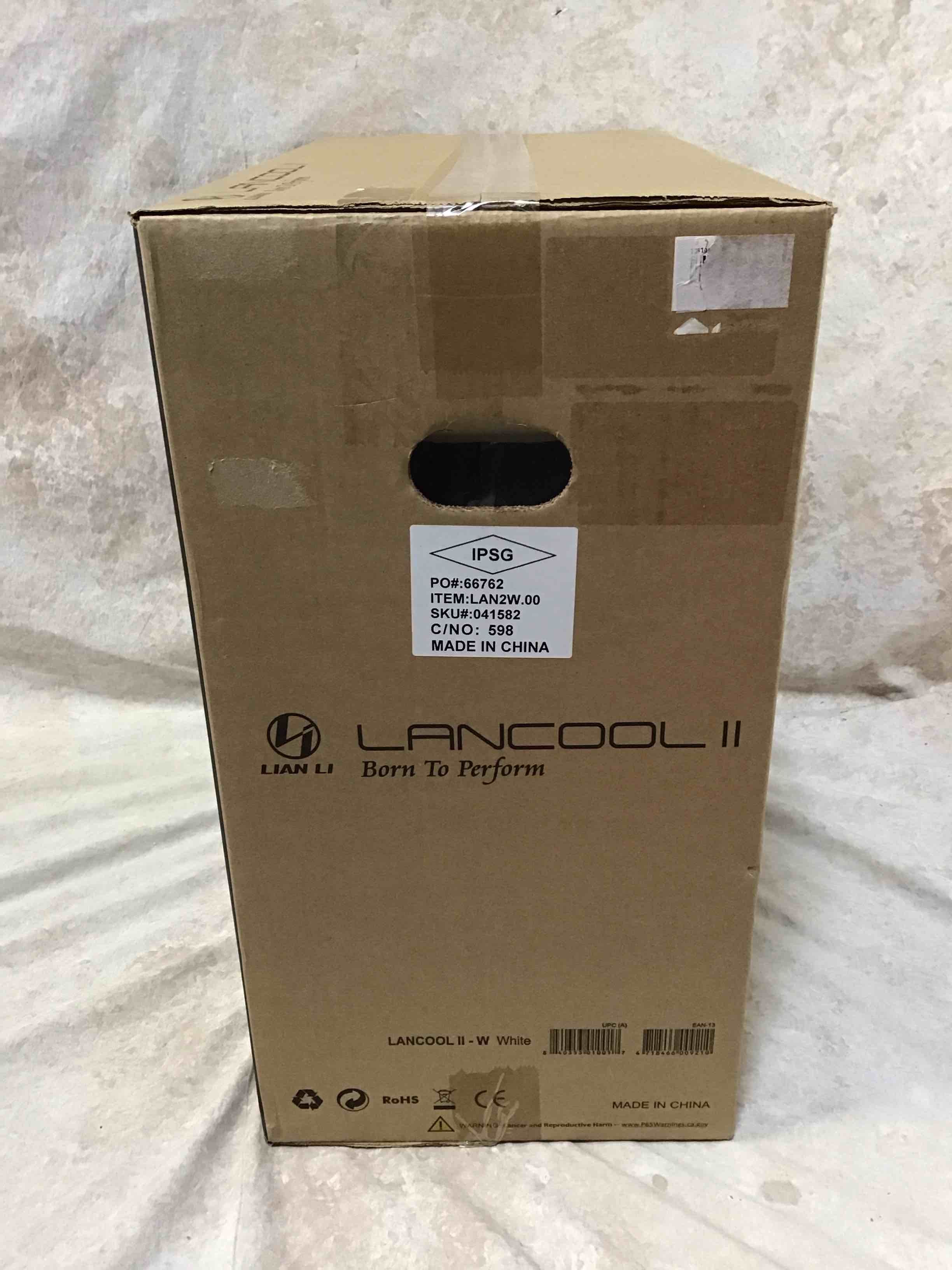 lancool ii - w - tower - extended atx - windowed side panel (tempered glass) - no power supply - white - usb/audio