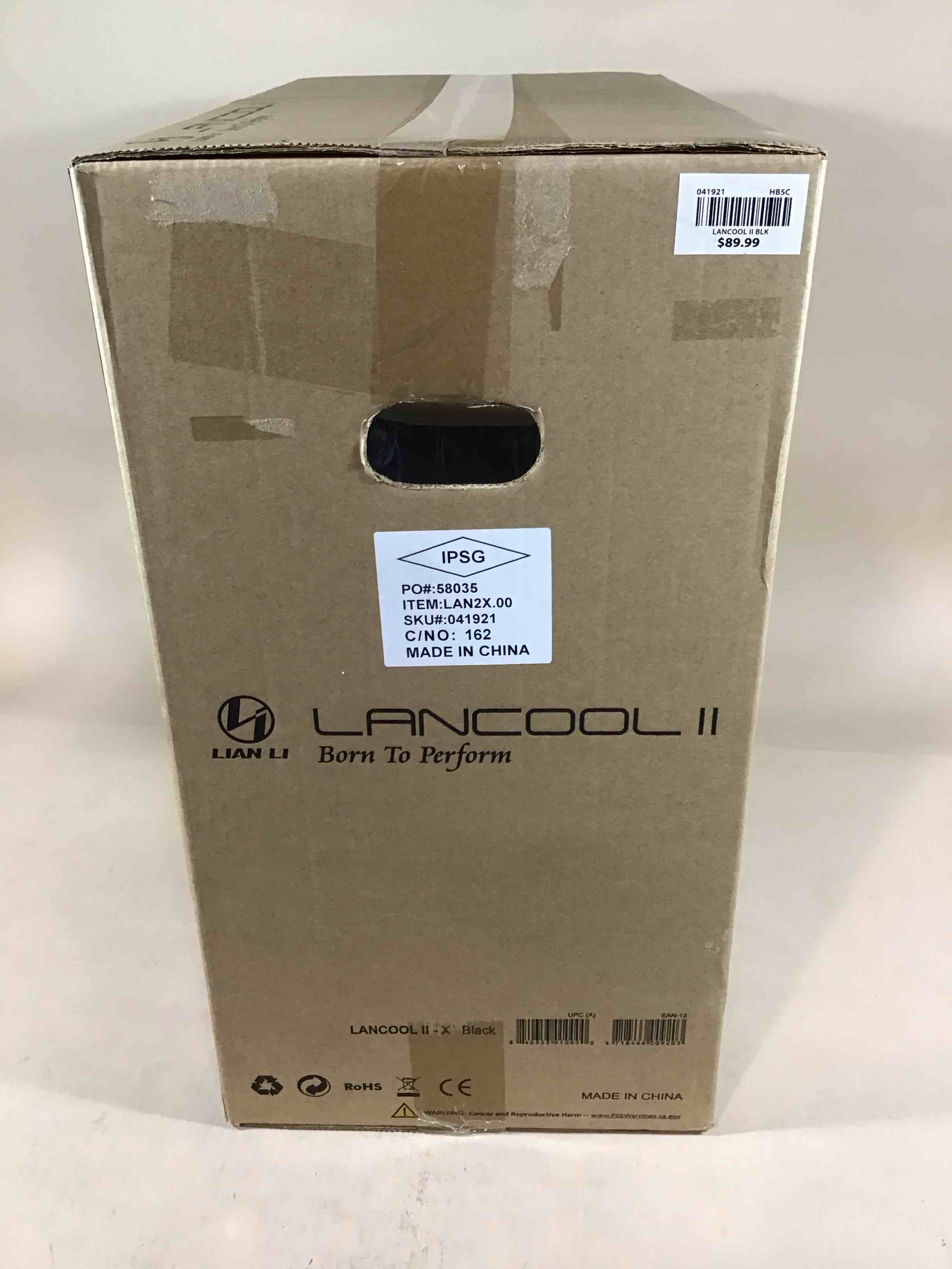 lancool ii - x - tower - extended atx - no power supply - black - usb/audio
