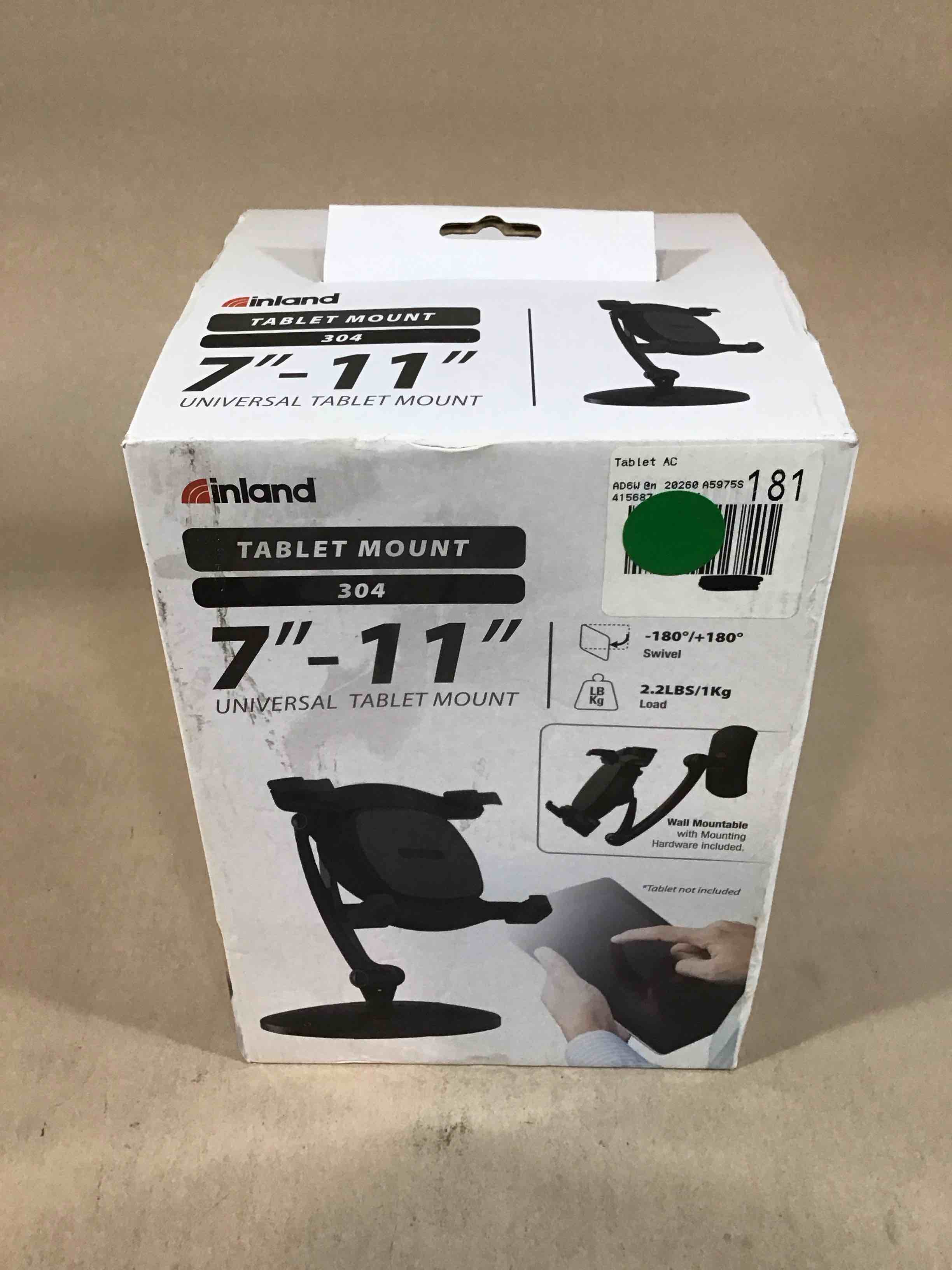 inland tablet mount 304 7" - 11" universal table mount
