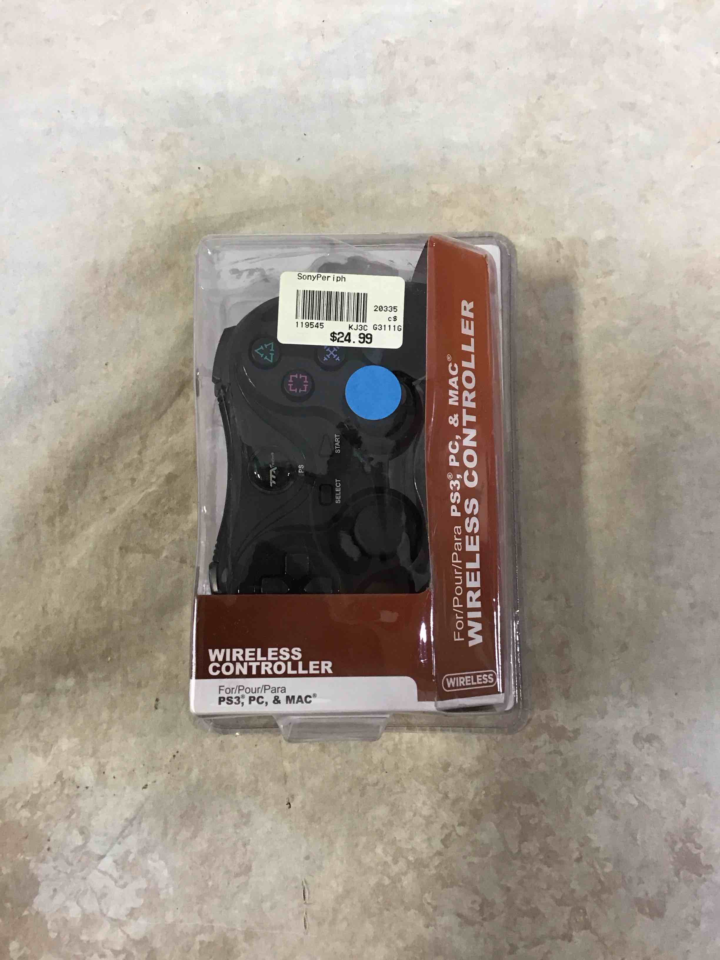 ttx tech wireless 2.4 ghz controller for sony playstation 3 ps3 black