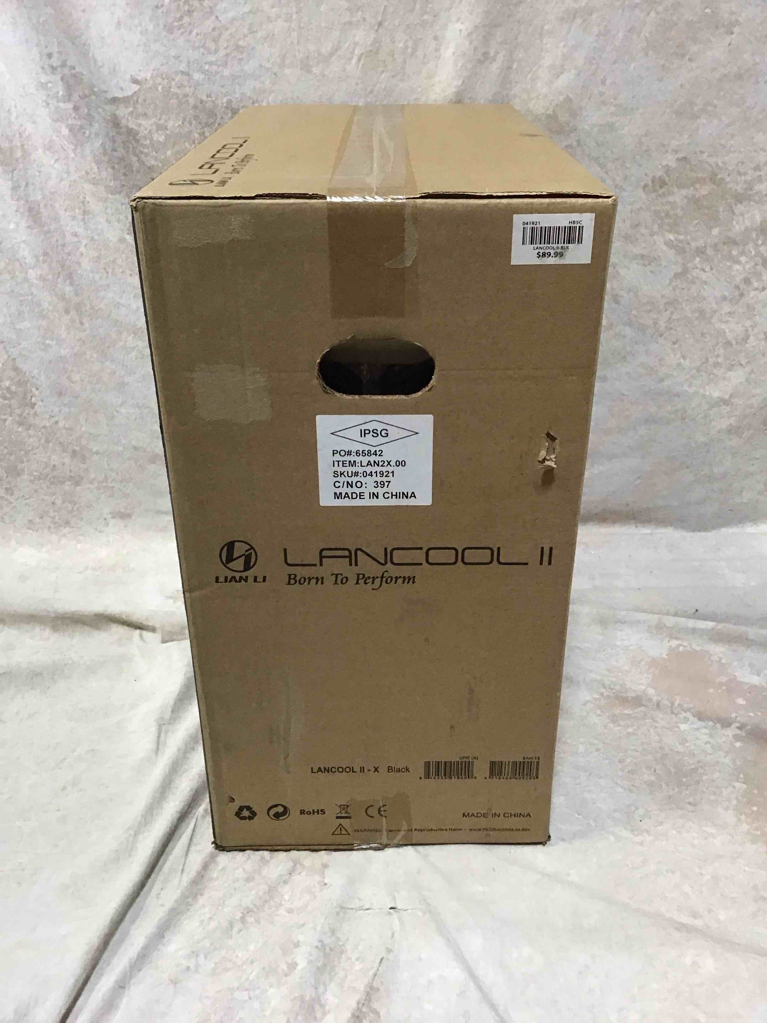lancool ii - x - tower - extended atx - no power supply - black - usb/audio