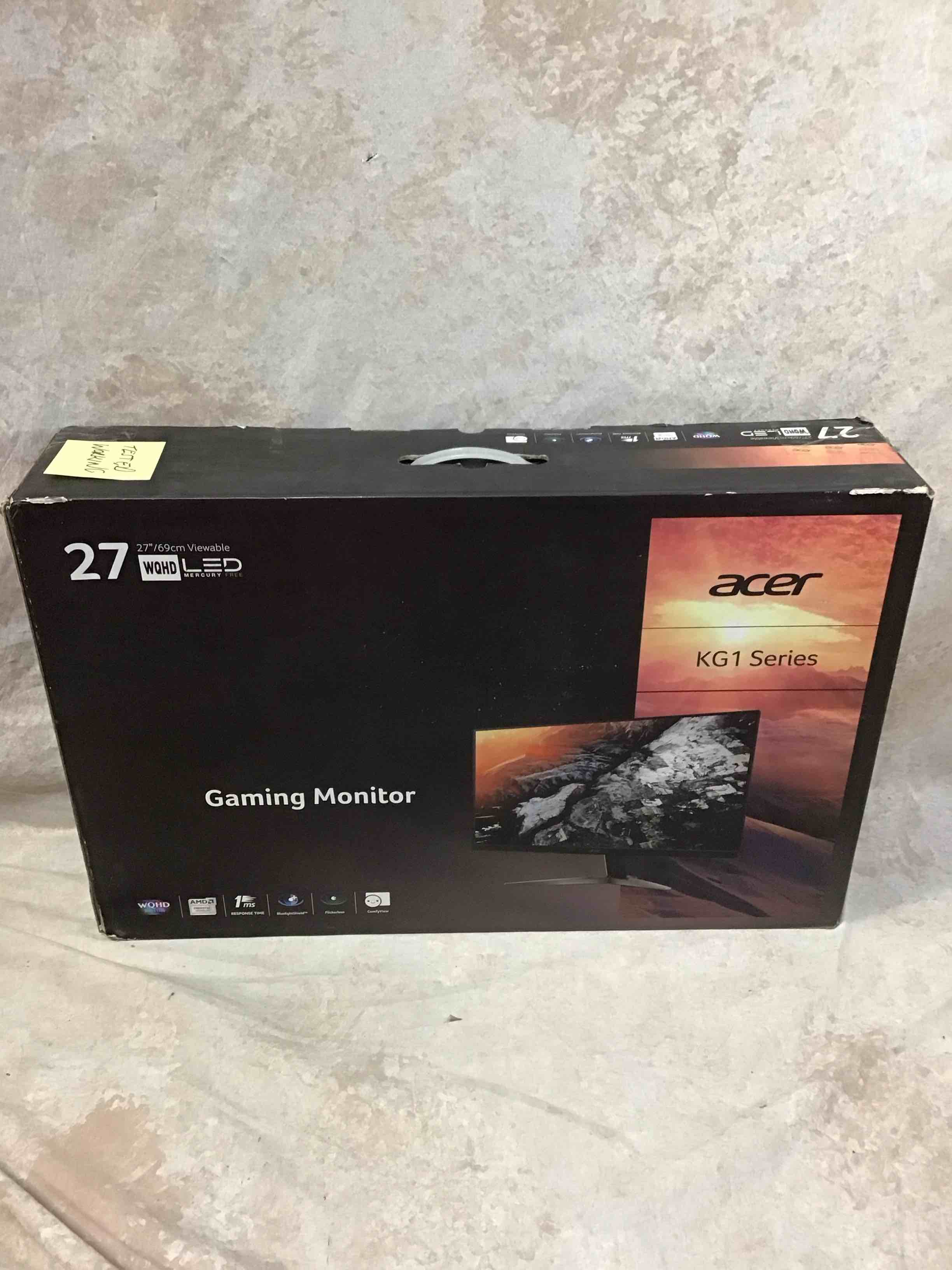 Condition photo showing Good Condition for acer kg271u abmiipx 27 wqhd 2560x1440 dp hdmi 144hz 1ms amd freesync 2k led gaming monitor