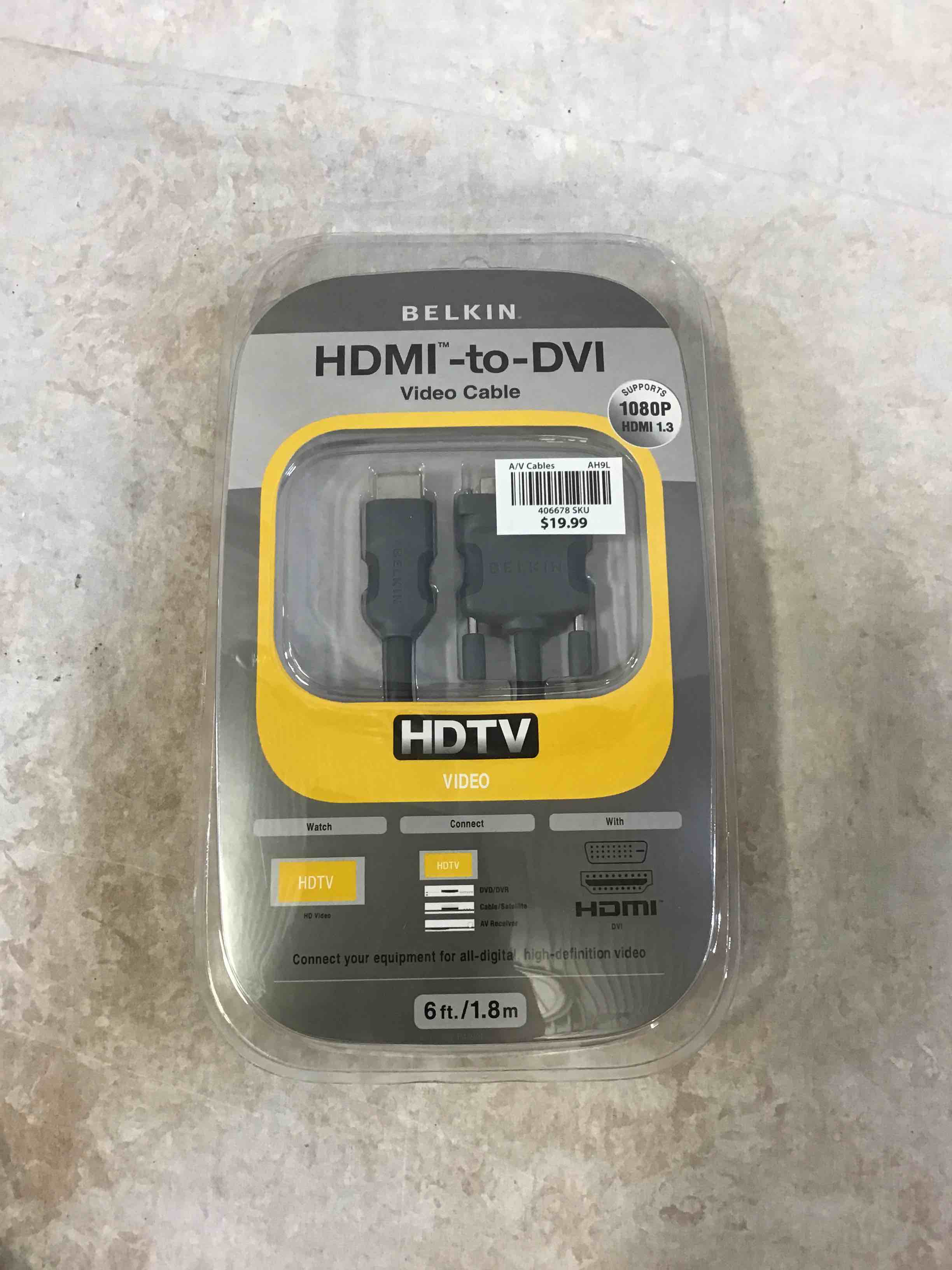 Condition photo showing New/Like New for belkin hdmi to dvi-d cable