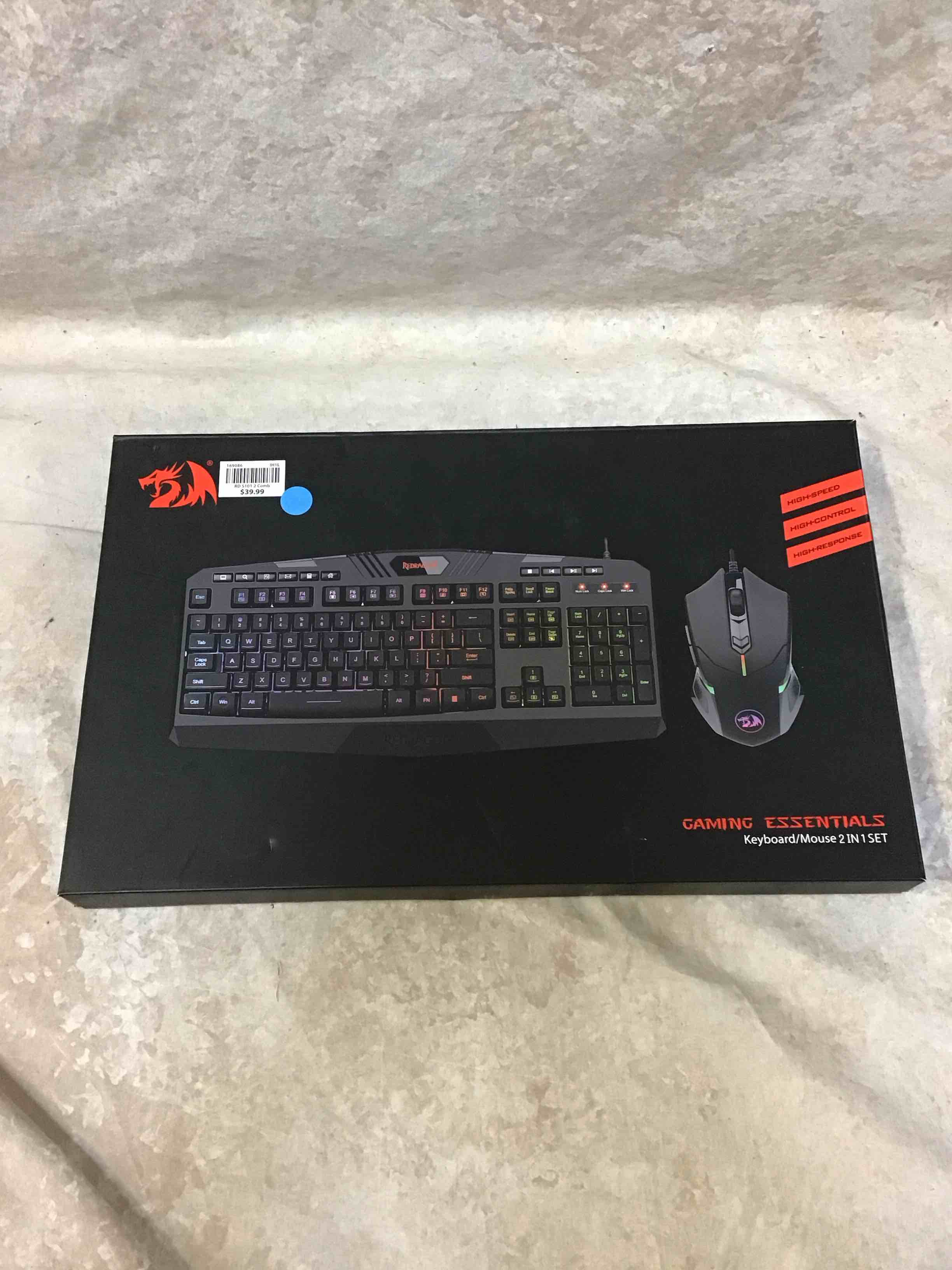 Condition photo showing Good Condition for redragon - s101-5 wired gaming keyboard and optical mouse gaming bundle with rgb backlighting - black