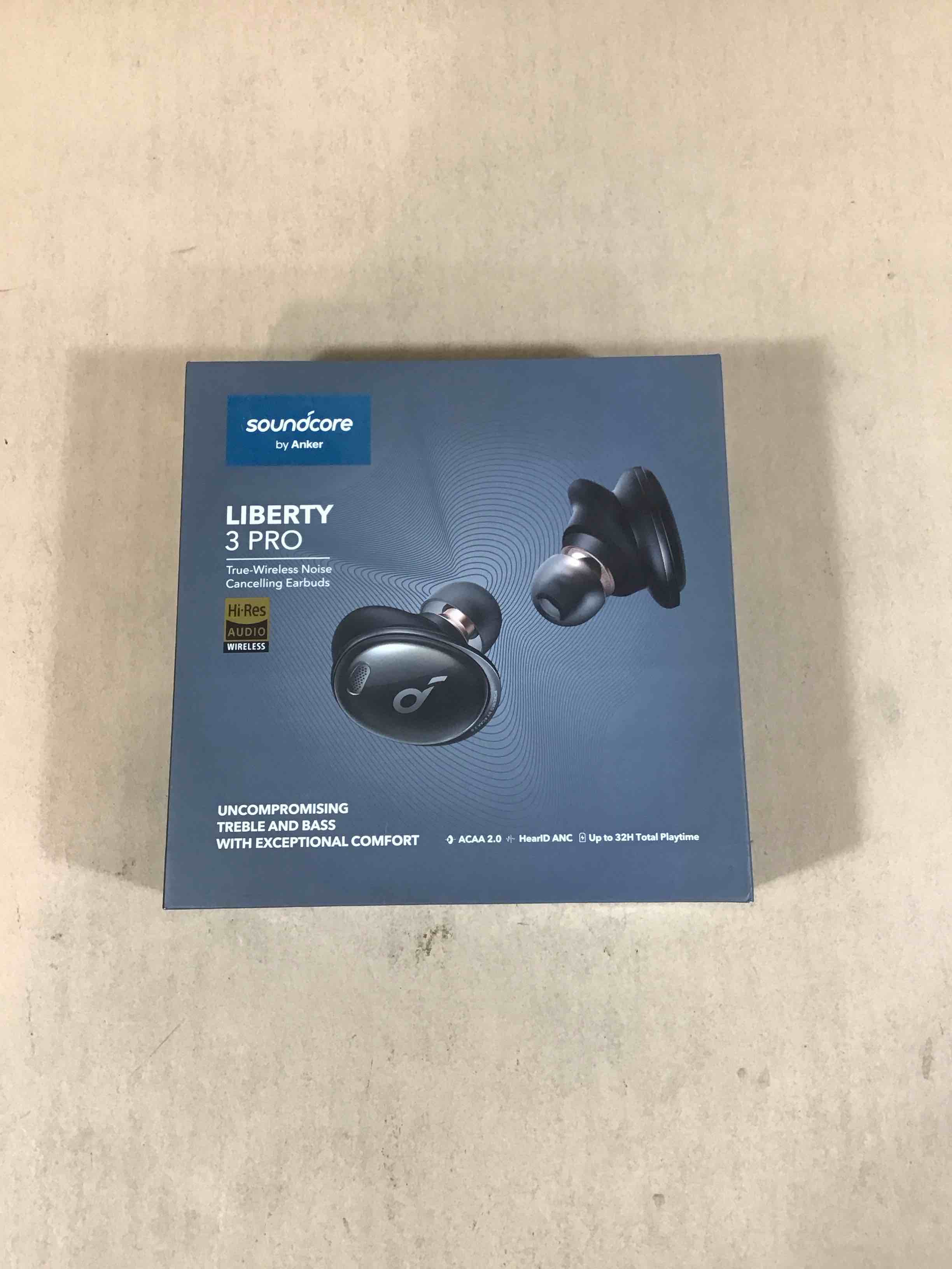 soundcore - by anker liberty 3 pro true wireless noise cancelling earbuds - black