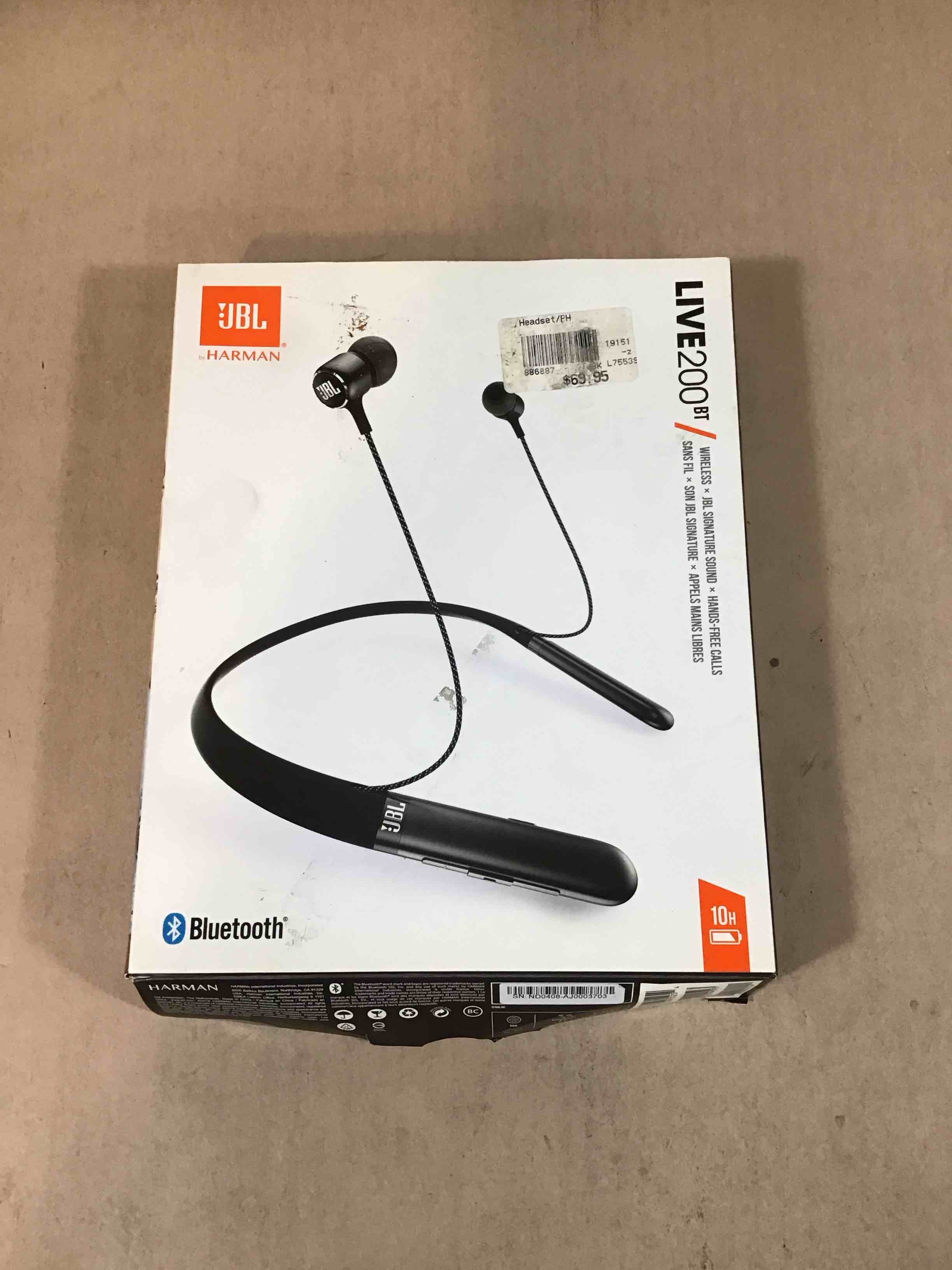 Condition photo showing Good Condition for jbl live 200bt wireless in-ear neckband headphones