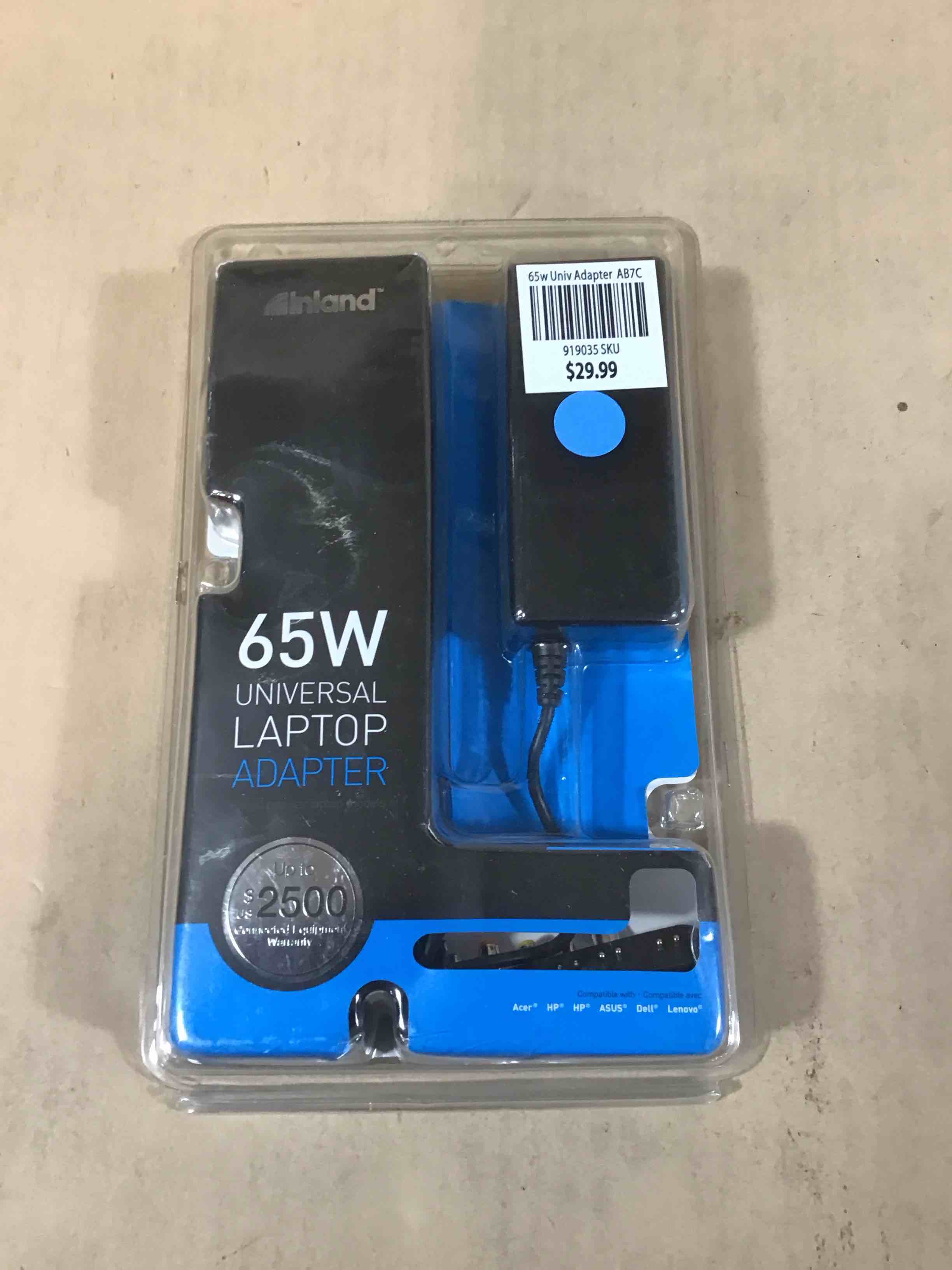 Condition photo showing Good Condition for inland 65w universal laptop adapter