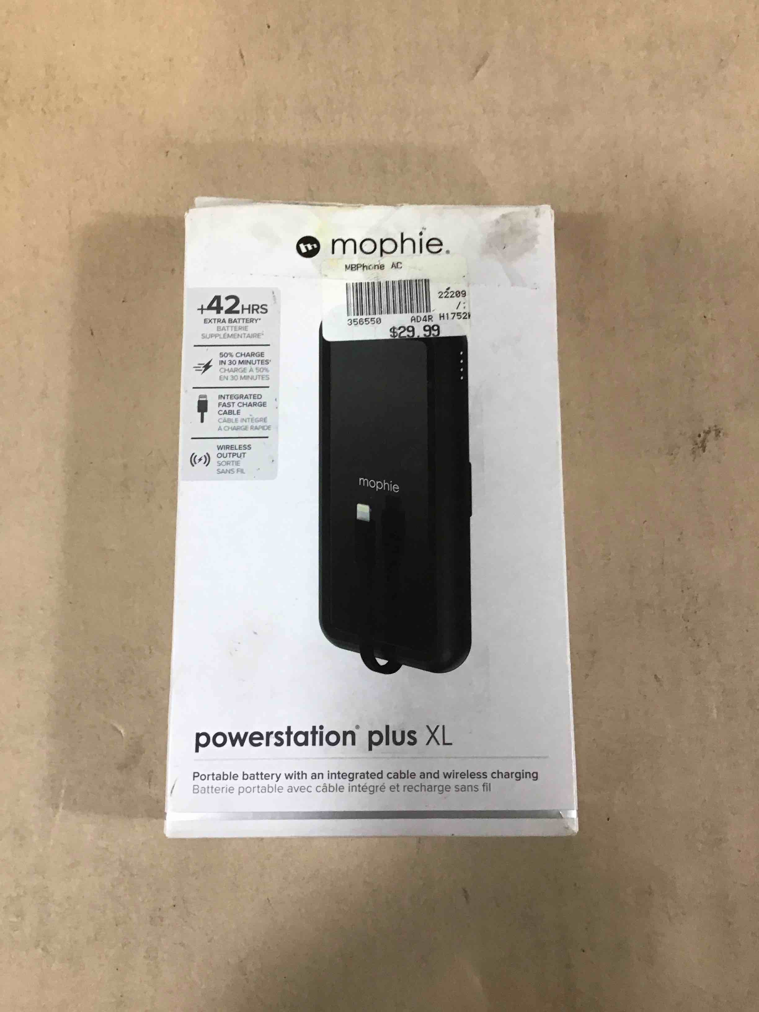 Condition photo showing Good Condition for mophie powerstation plus xl portable battery & wireless charger 8k black