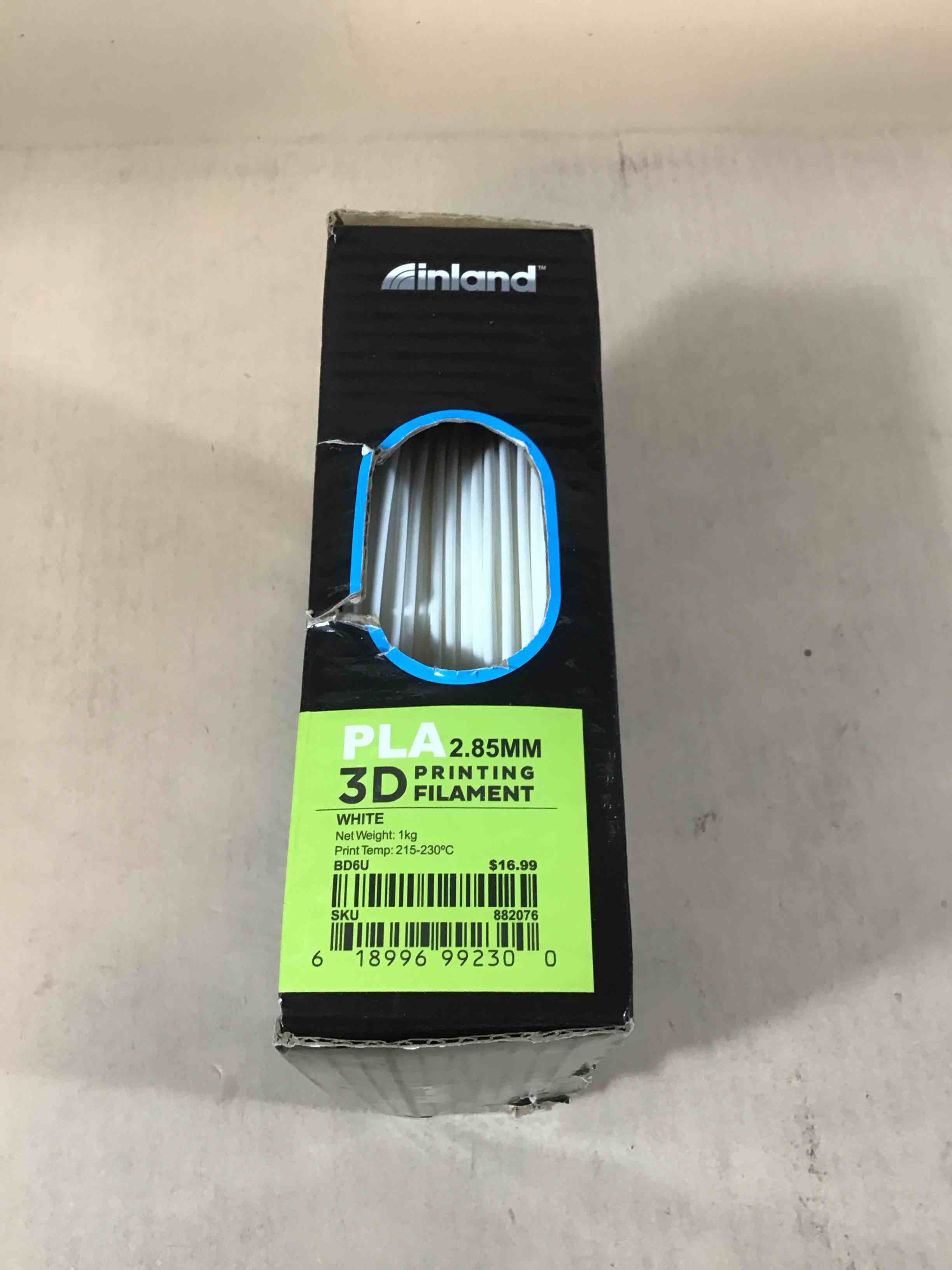 Condition photo showing Good Condition for inland 3mm white pla 3d printer filament - 1kg spool (2.2 lbs)