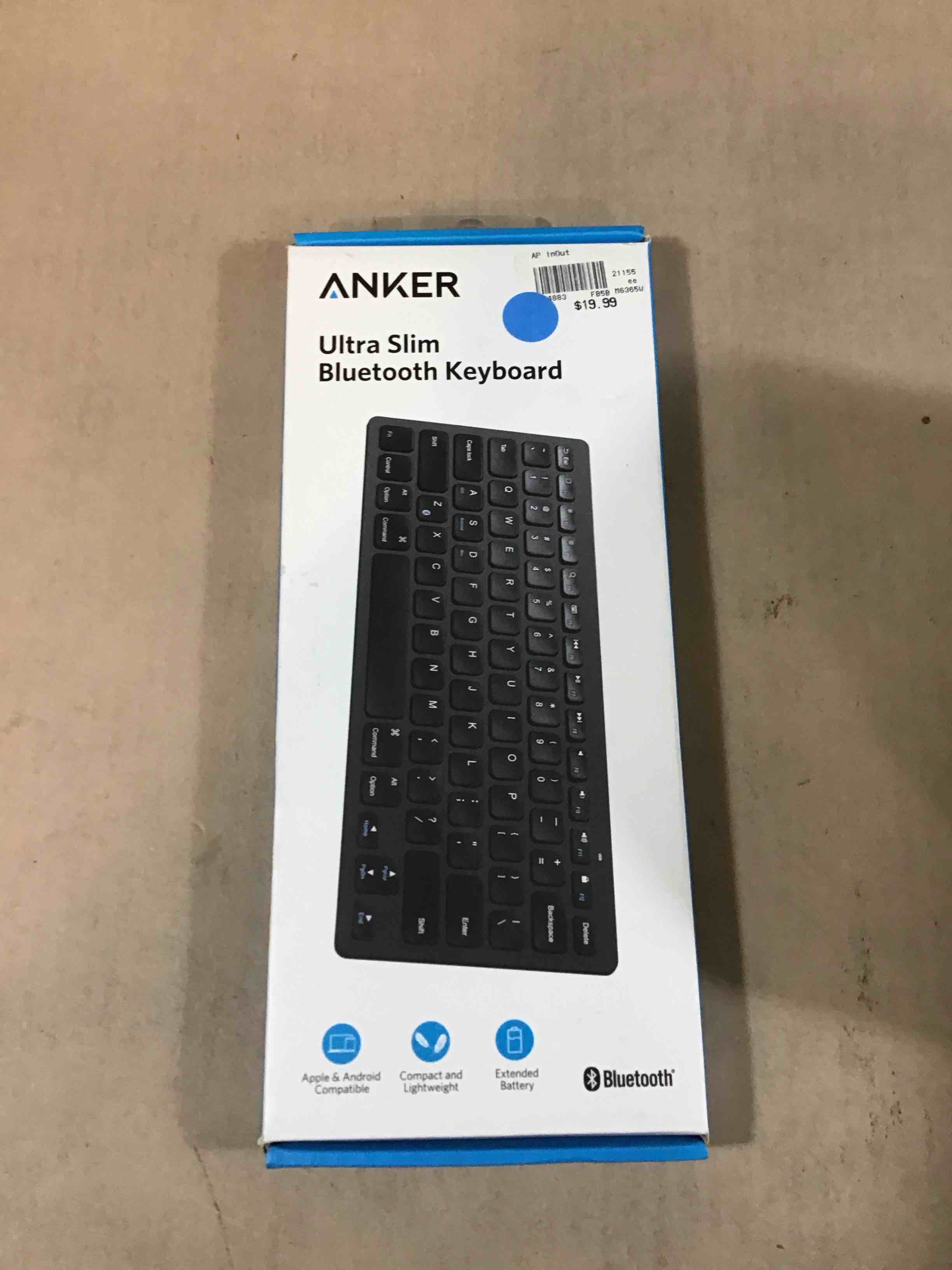 Condition photo showing Good Condition for anker bluetooth ultra-slim keyboard for ipad galaxy tabs and other mobile devices black