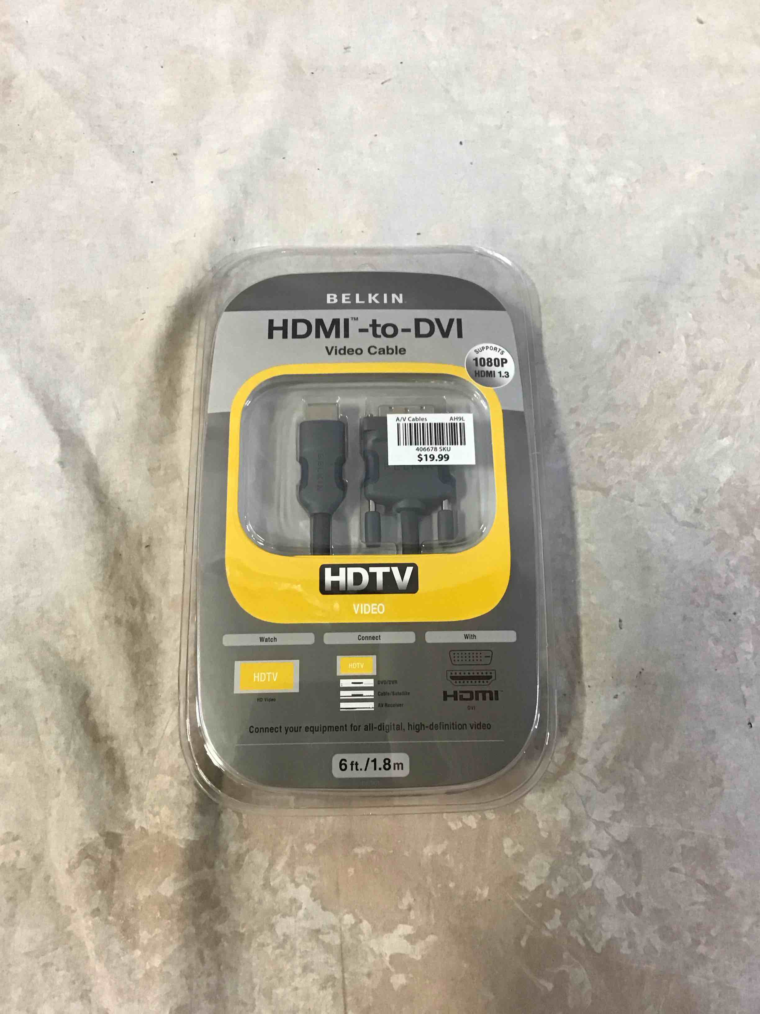 Condition photo showing New/Like New for belkin hdmi to dvi-d cable