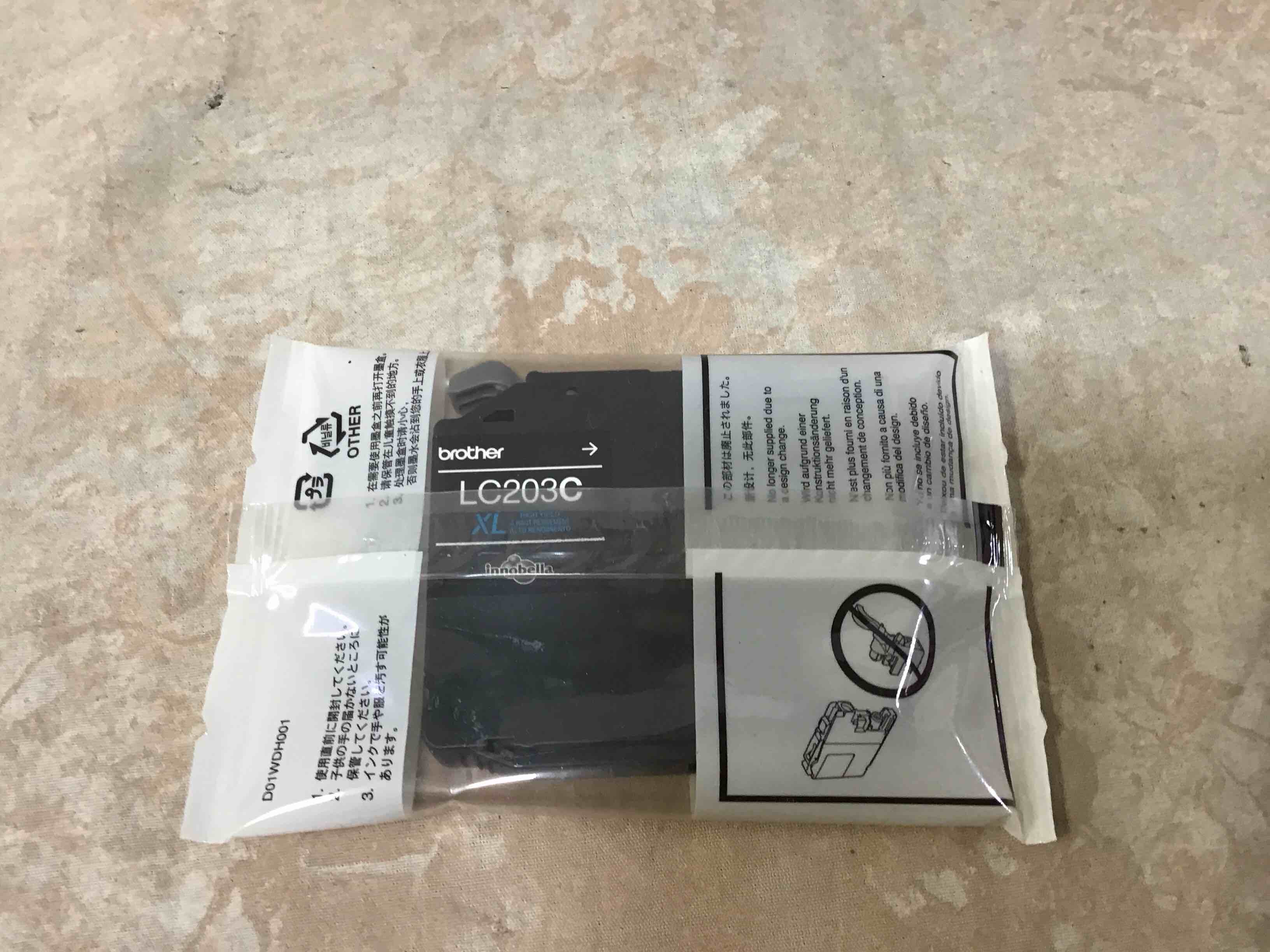 Condition photo showing New/Like New for brother lc203c xl cyan inkjet cartridge
