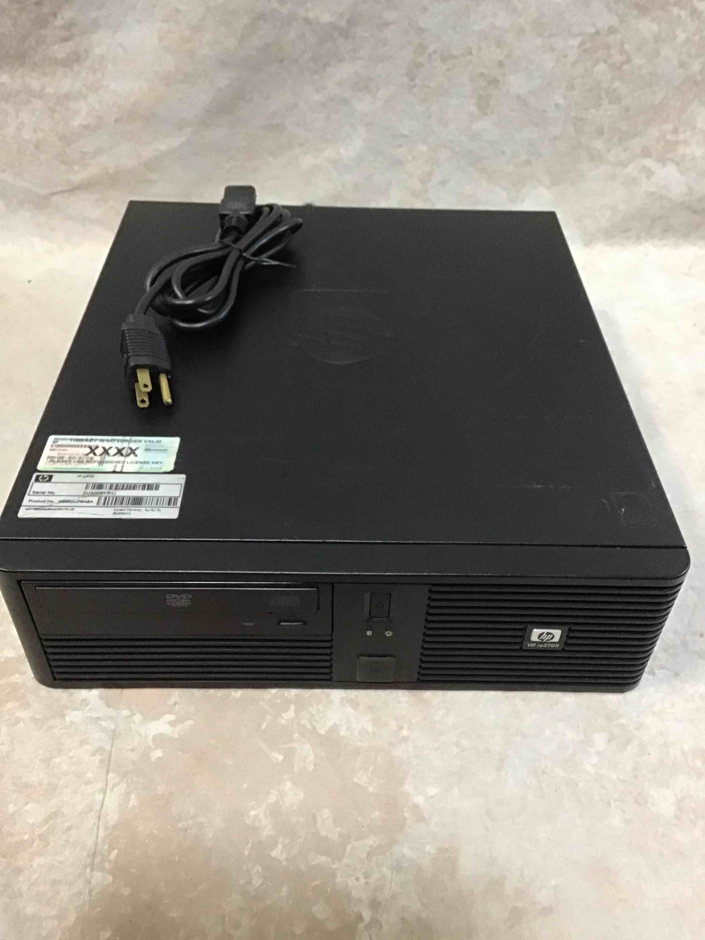 hp rp5700 desktop computer