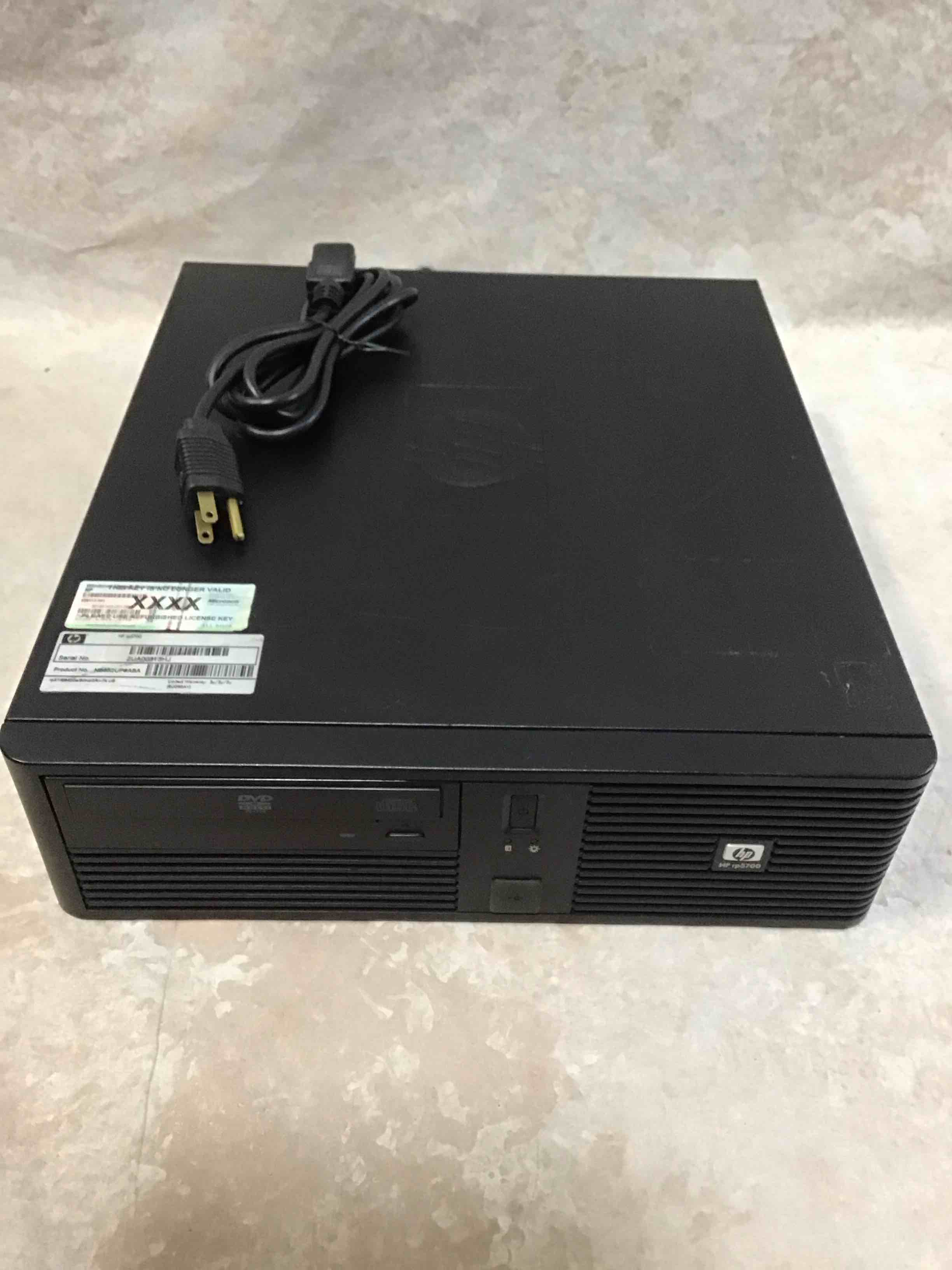 Condition photo showing Good Condition for hp rp5700 desktop computer 