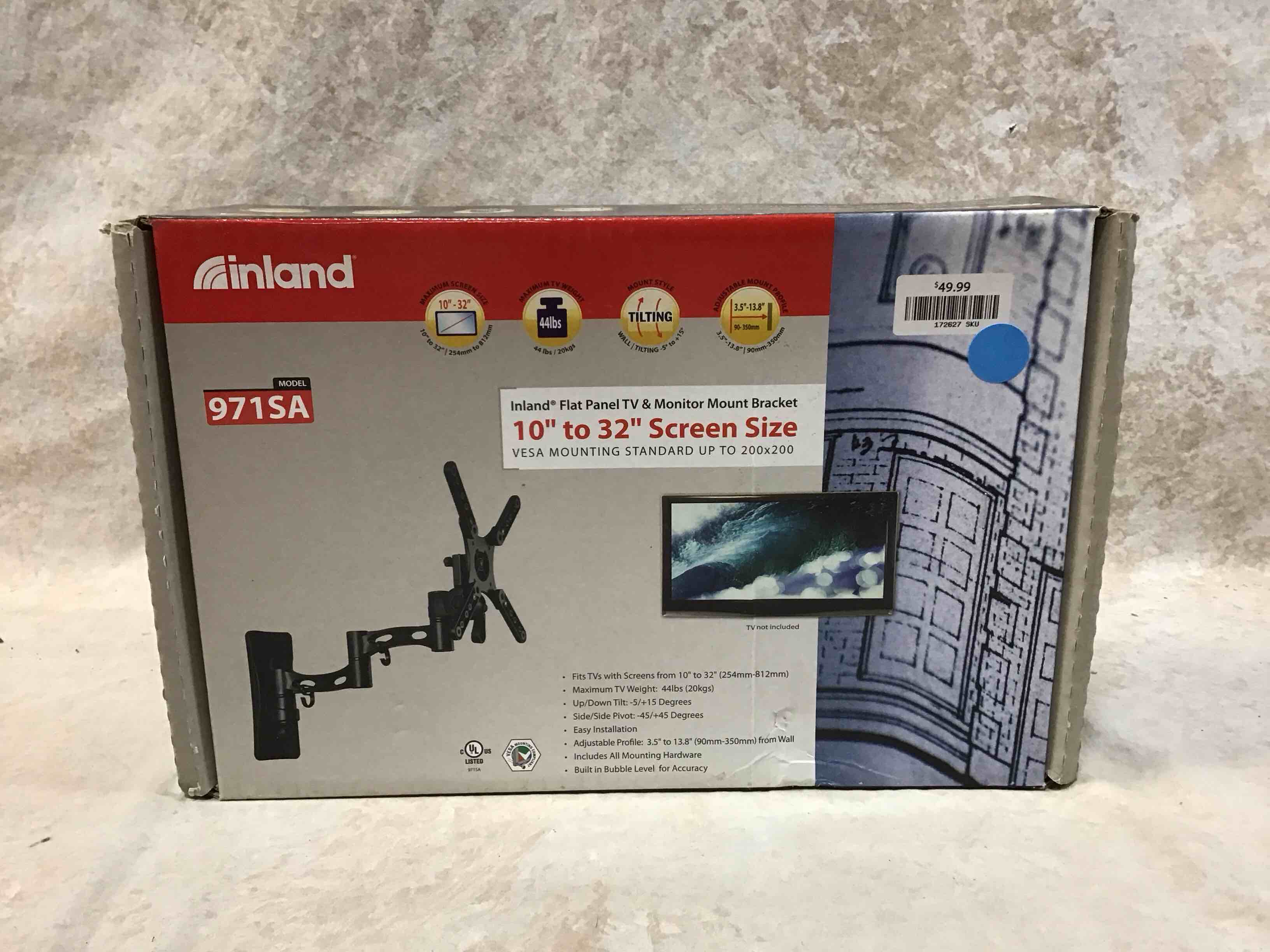 inland 10”-32” flat panel tv & monitor mount