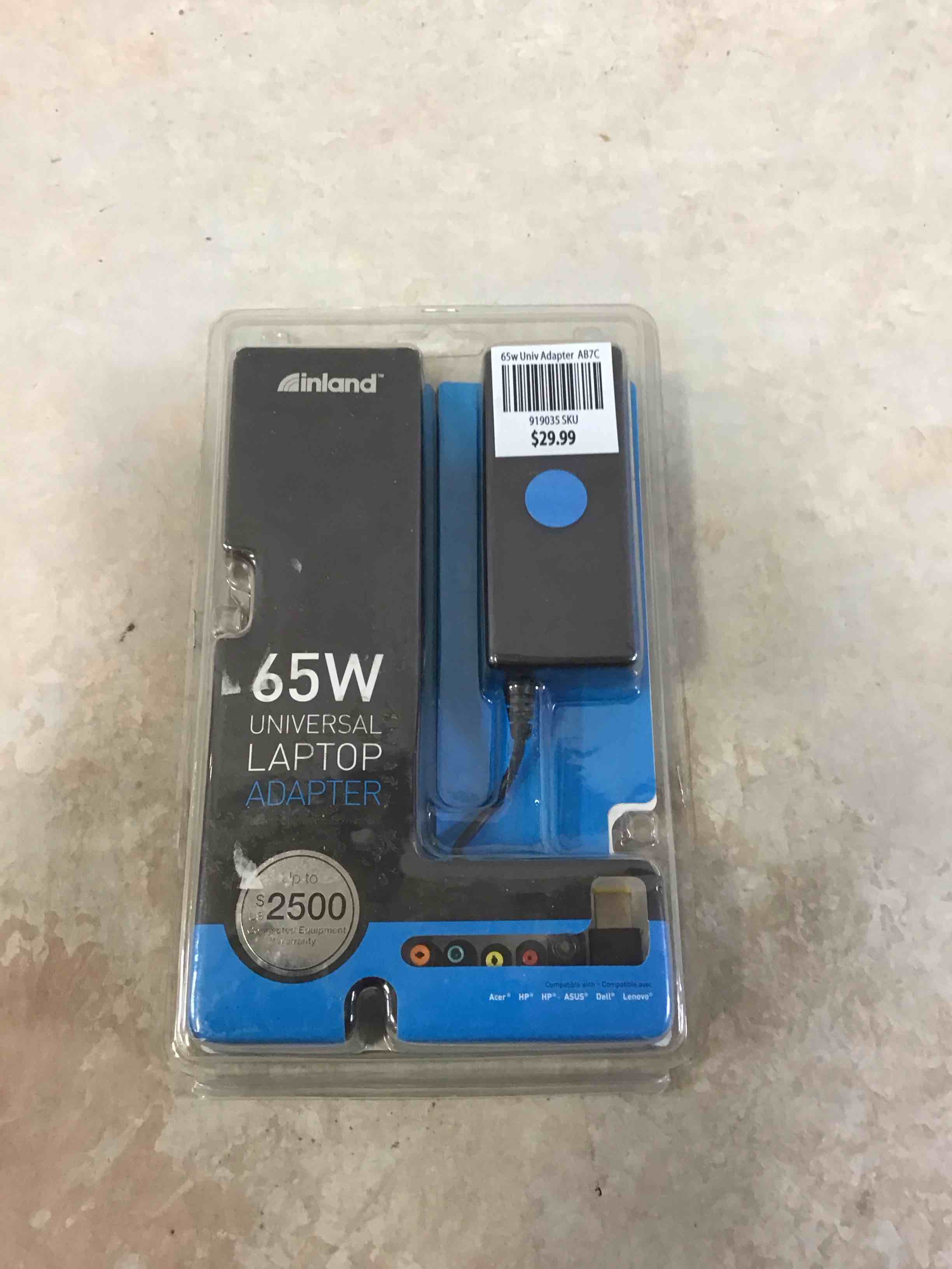 inland 65w universal laptop adapter 