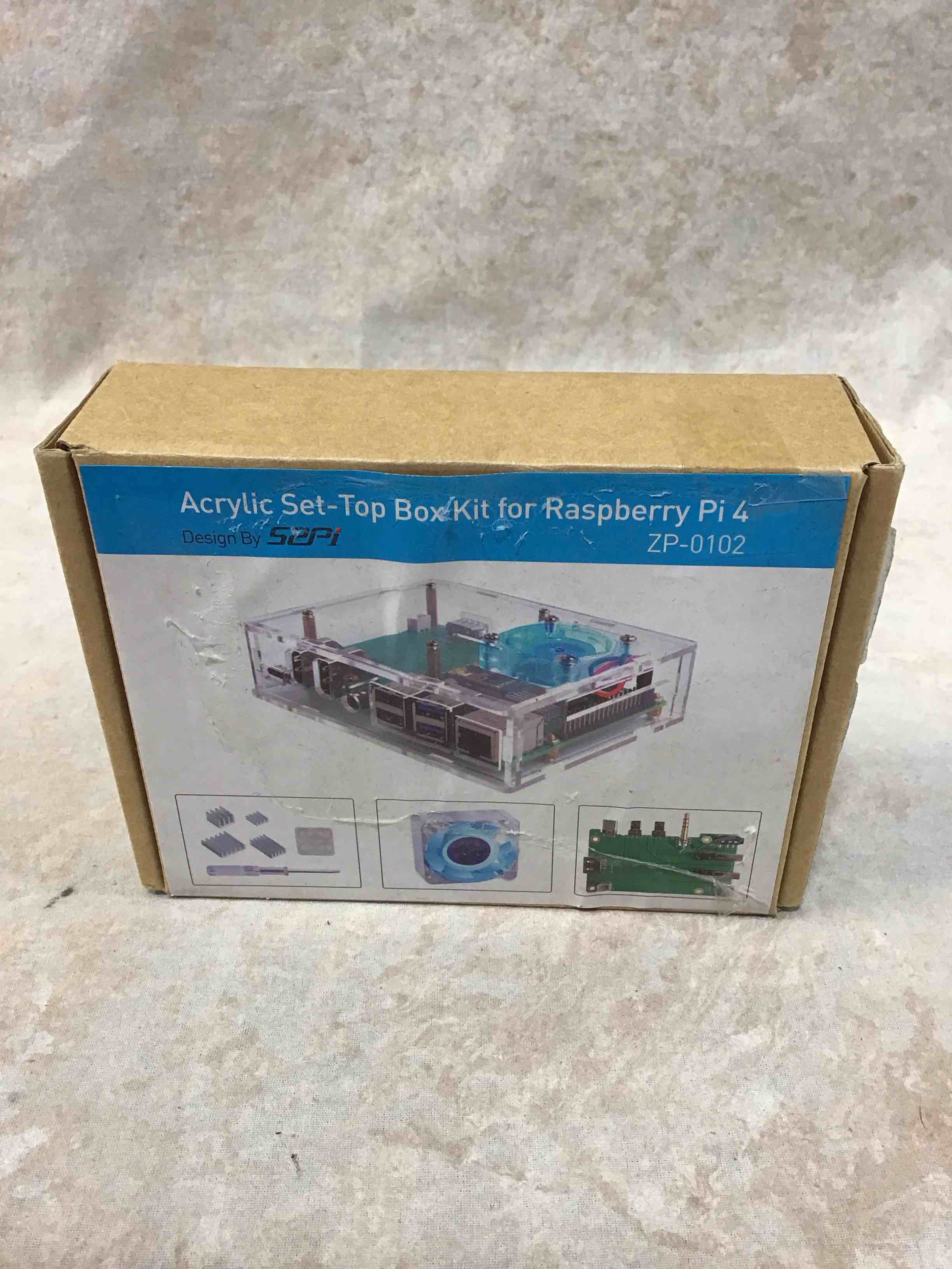 Condition photo showing Good Condition for sepi acrylic box kit for raspberry pi 4