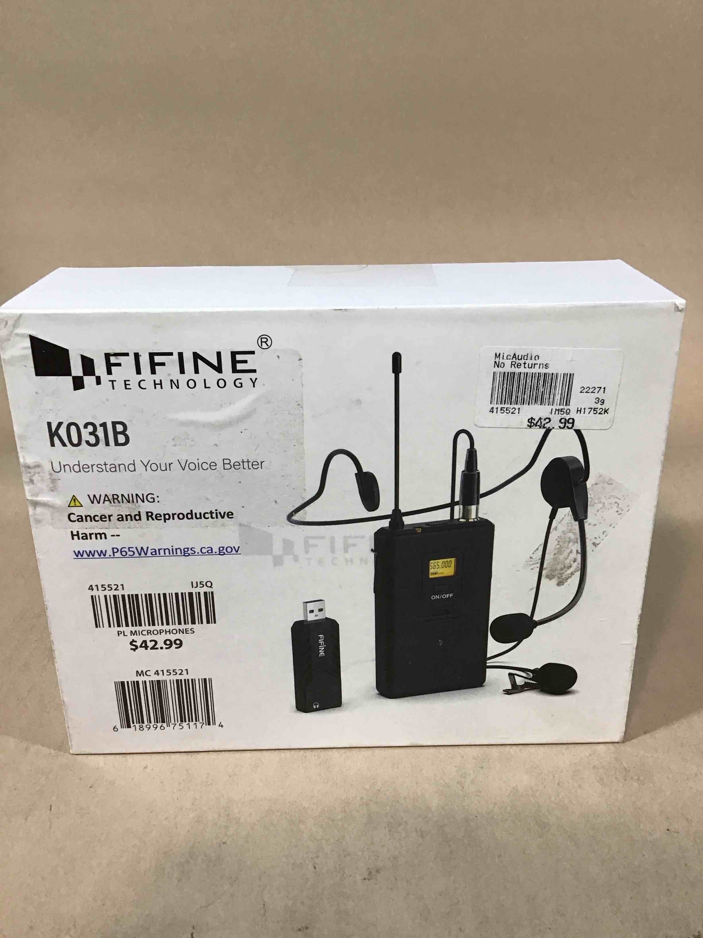 fifine technology k031b