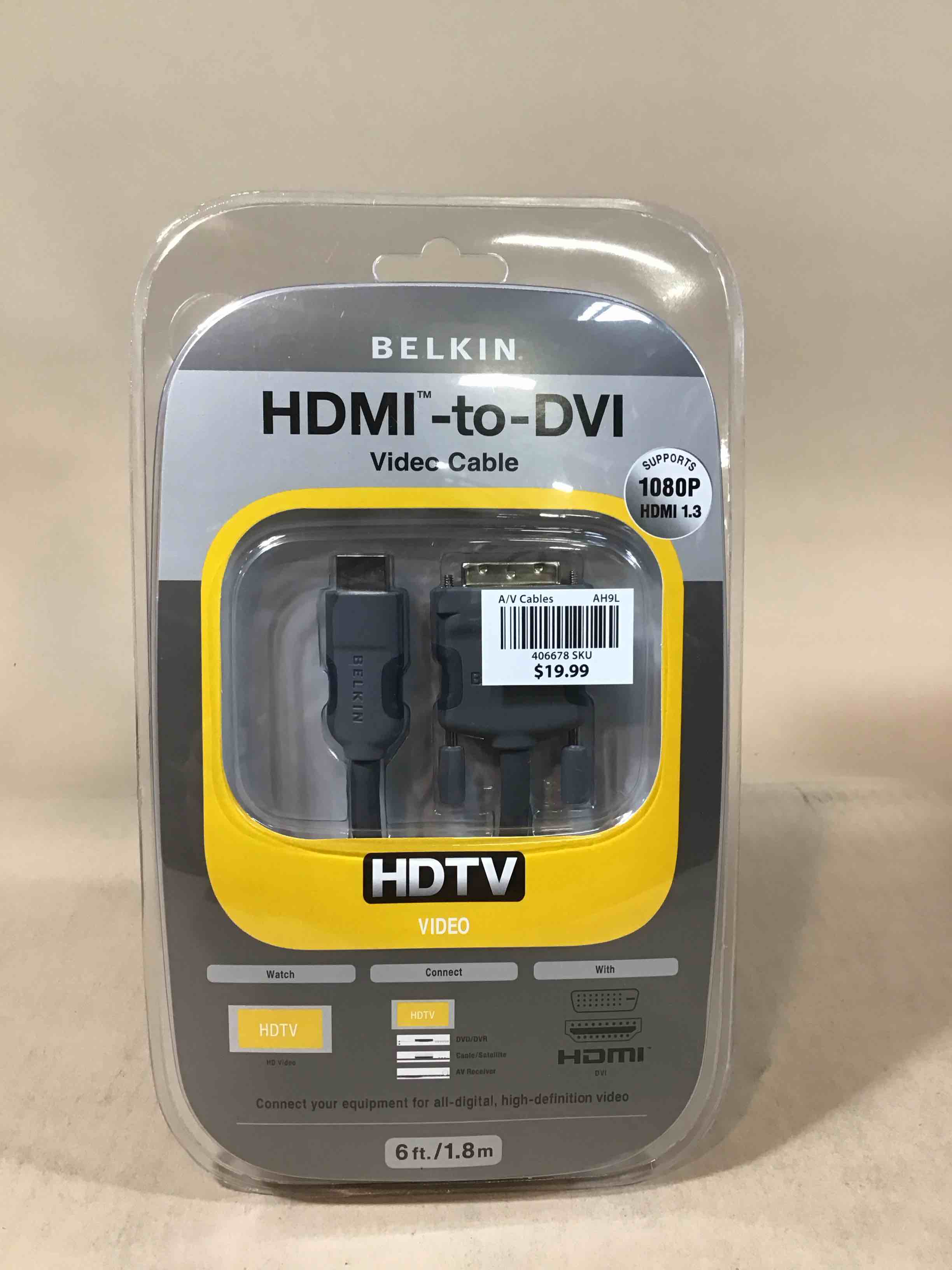 Condition photo showing New/Like New for belkin hdmi to dvi-d cable