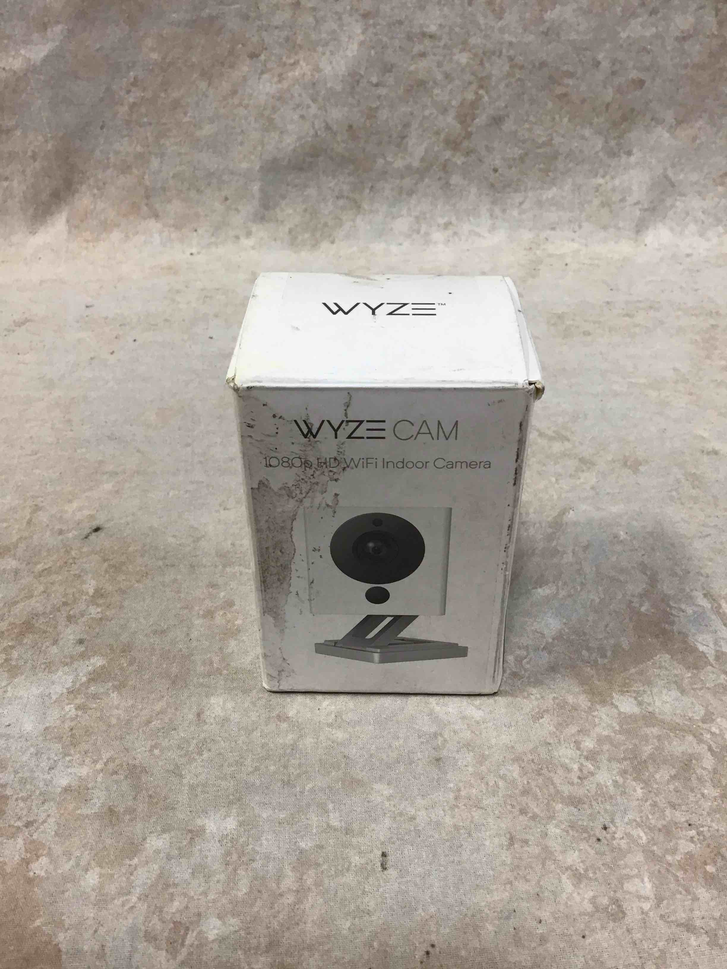 wyze cam 1080p hd indoor wireless smart home security camera with night vision, 2-way audio, works with alexa & the google assistant, one pack, white