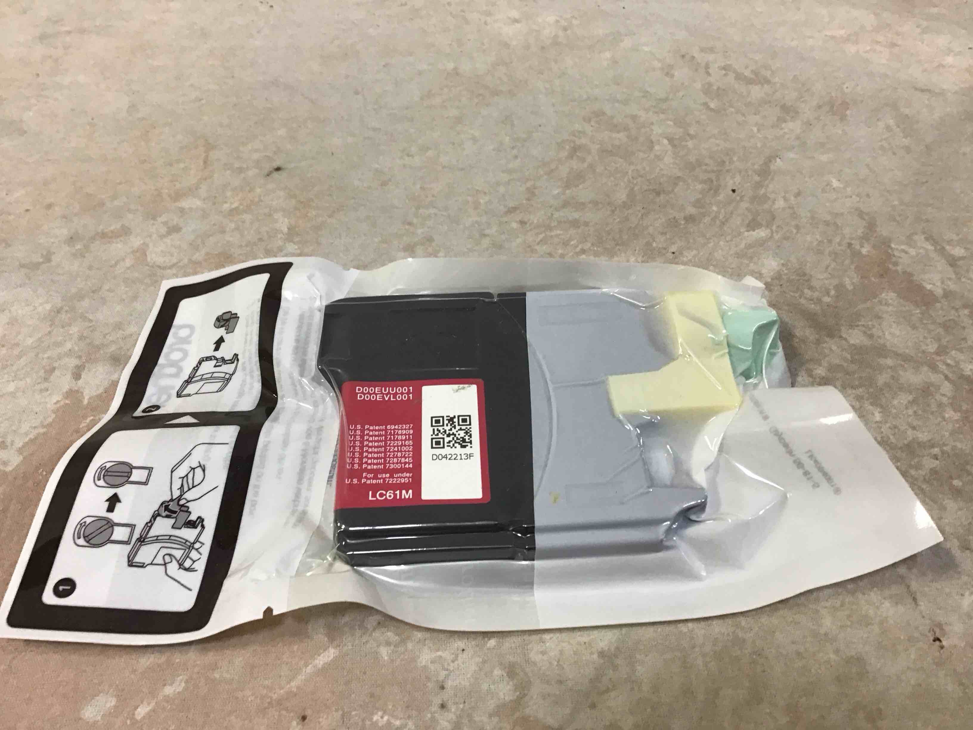 Condition photo showing New/Like New for brother lc61m magenta inkjet cartridge